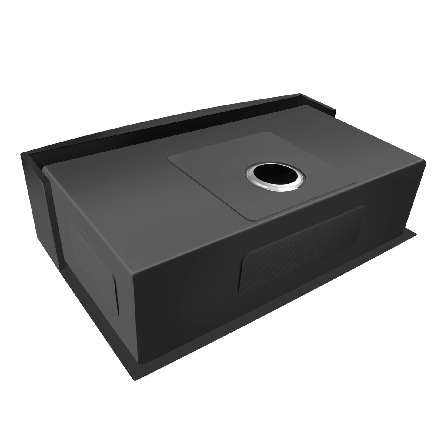 Luxurious 30 Farmhouse Kitchen Sink with Black Gunmetal Finish and Nano Protective Coating