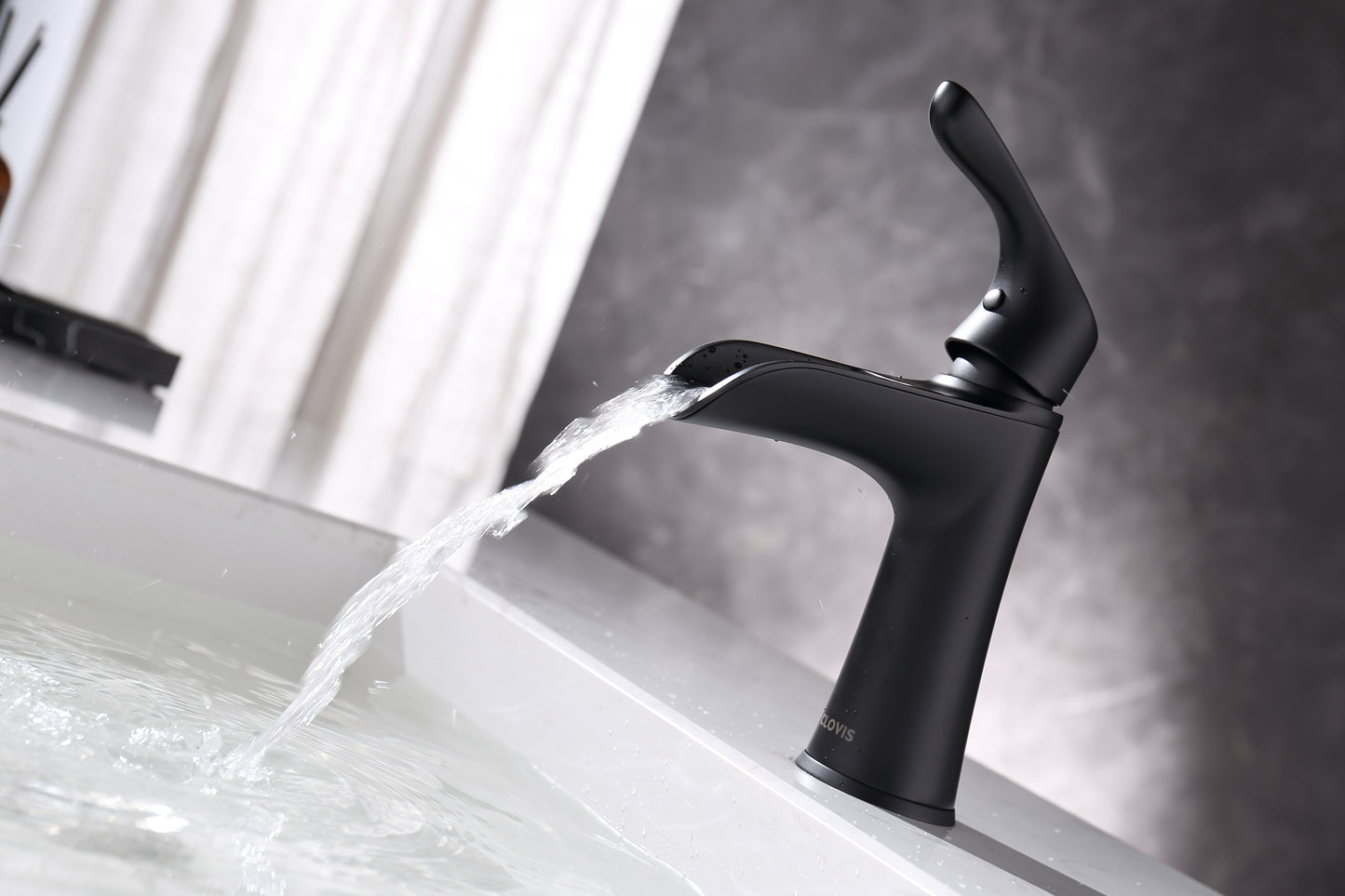 Modern Matte Black Bathroom Faucet