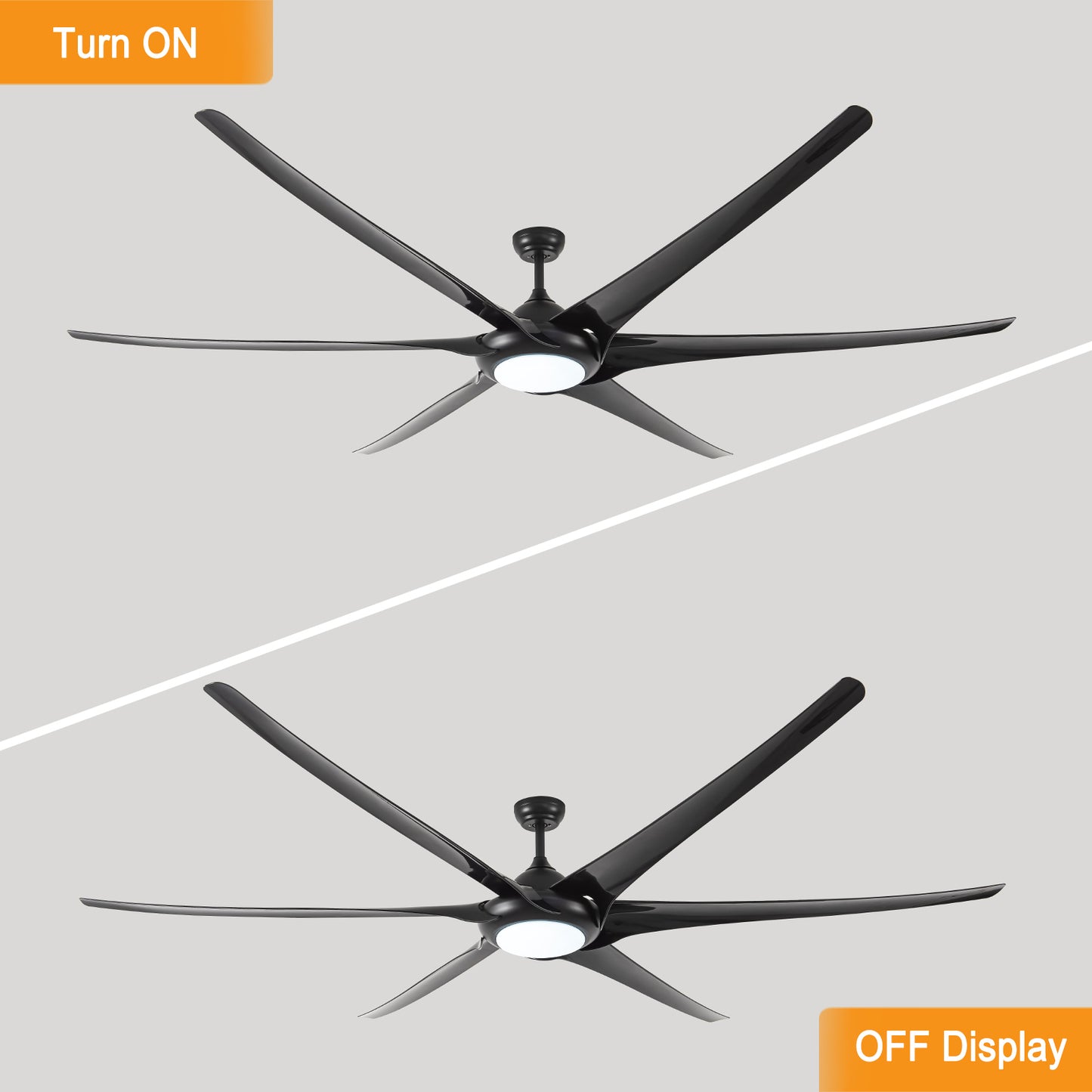 Ceiling Fan with Lights and Remote Control, 100 Size