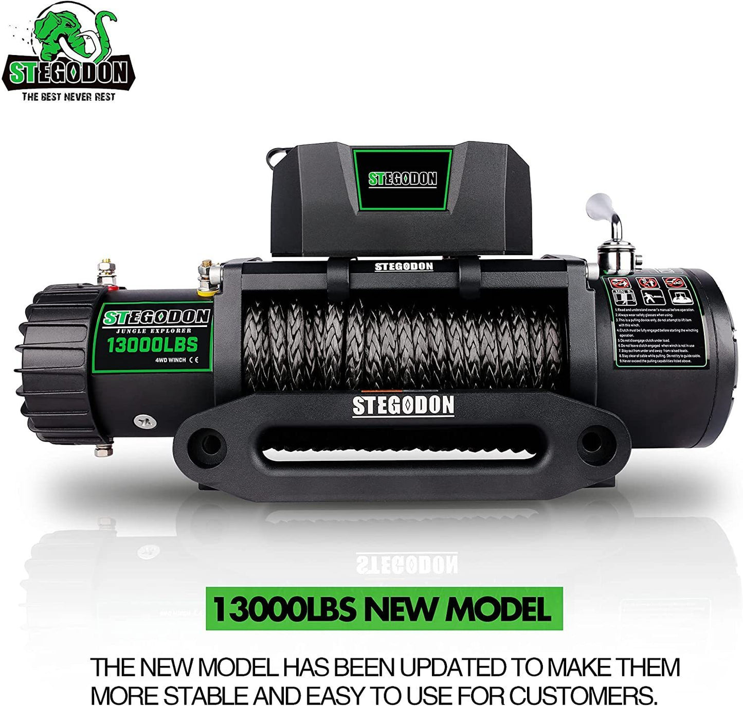 Heavy-Duty 13000 LBS Electric Winch T3 with Wireless and Wired Control