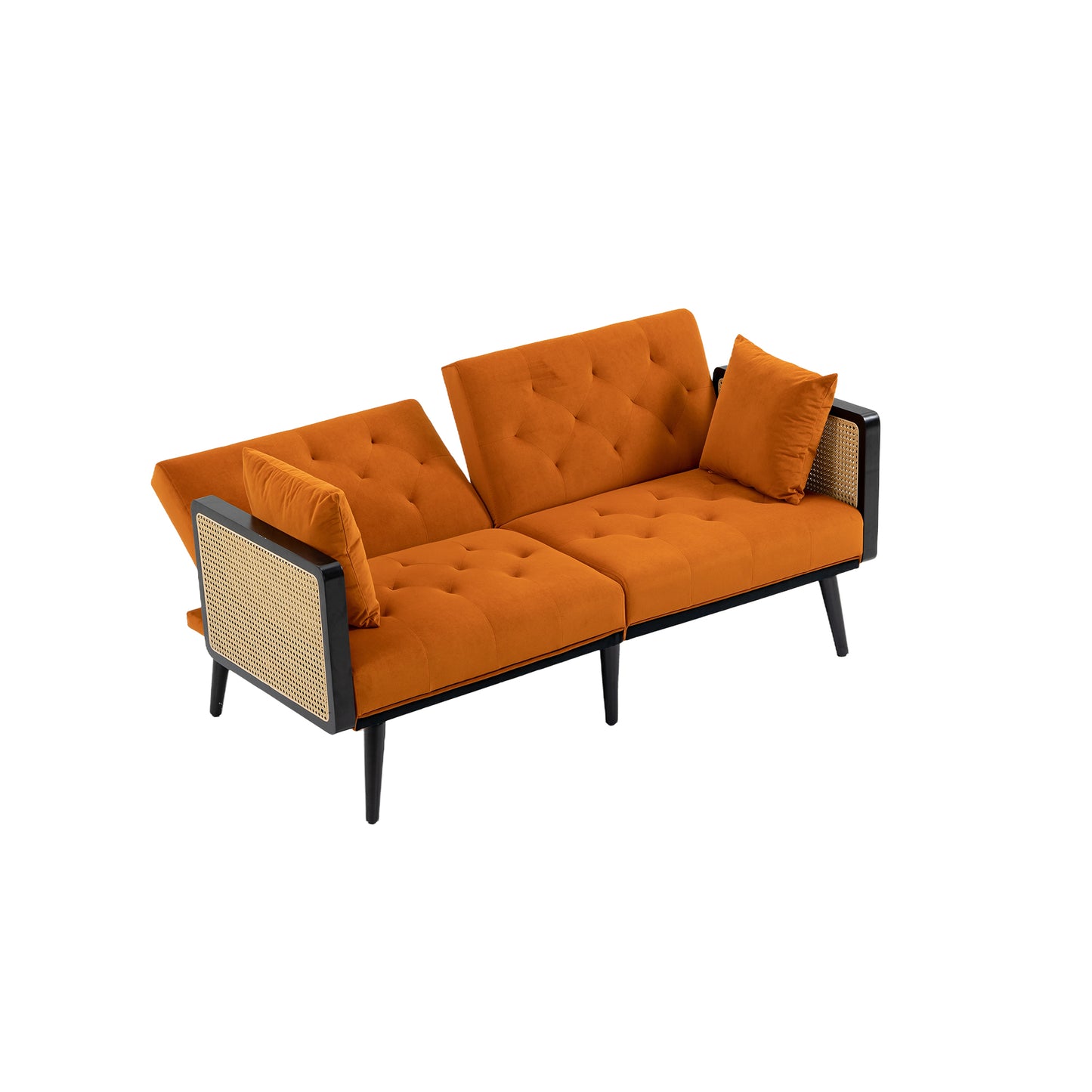 Velvet  Sofa , Accent sofa .loveseat sofa with metal  feet