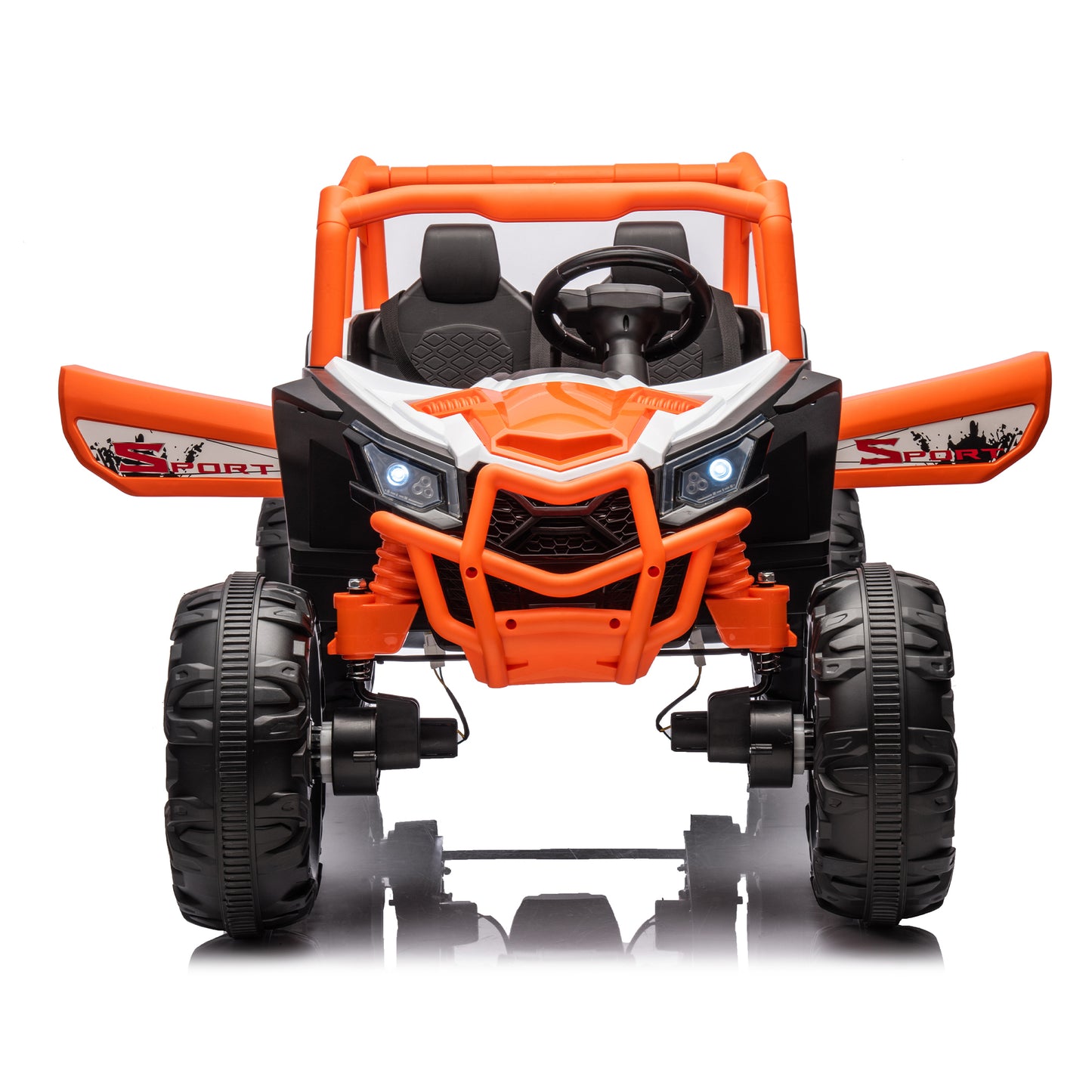 2-Seater 24V Ride-On UTV Car with Remote Control and Safety Belts