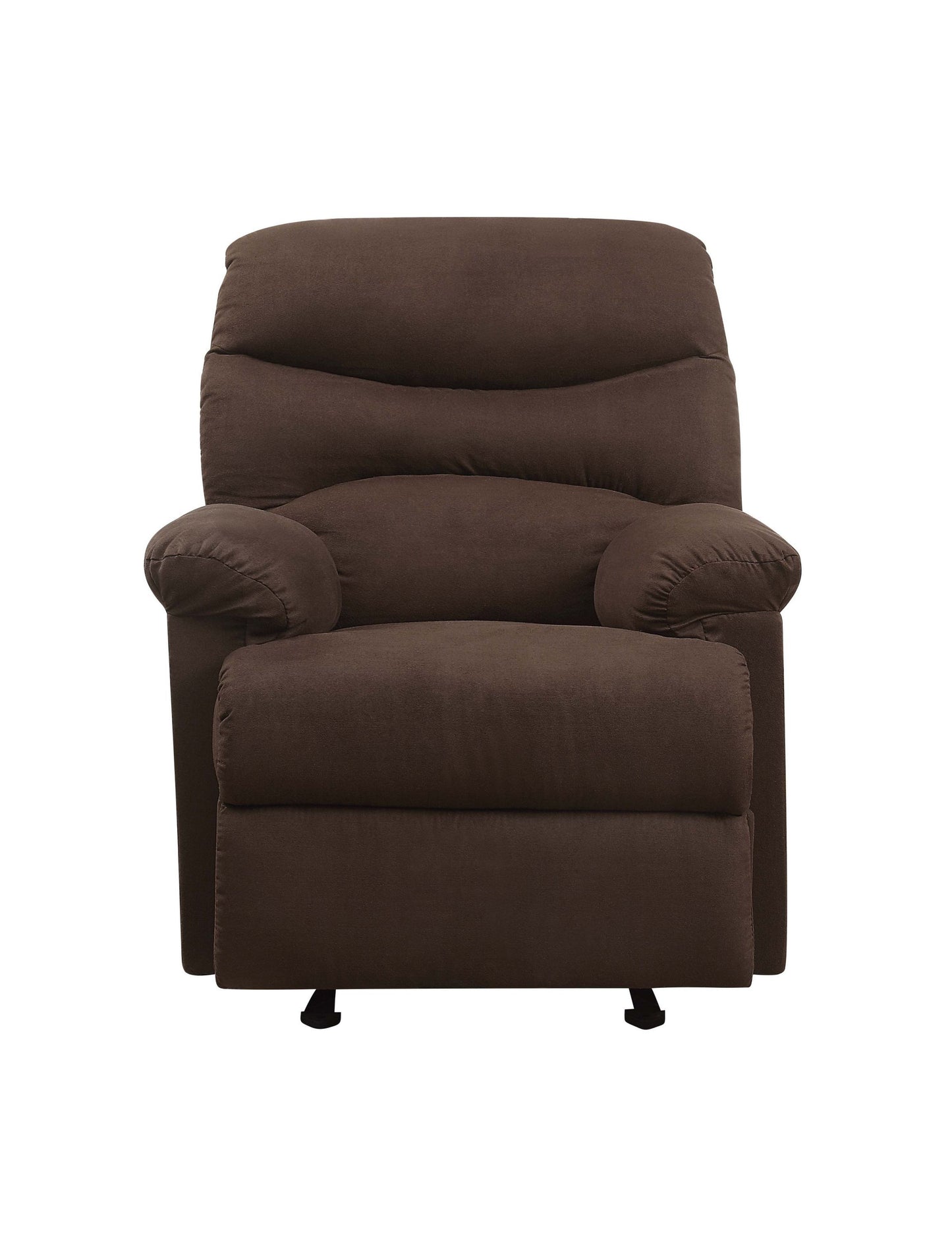 Arcadia Glider Recliner in Chocolate Microfiber with Motion Function