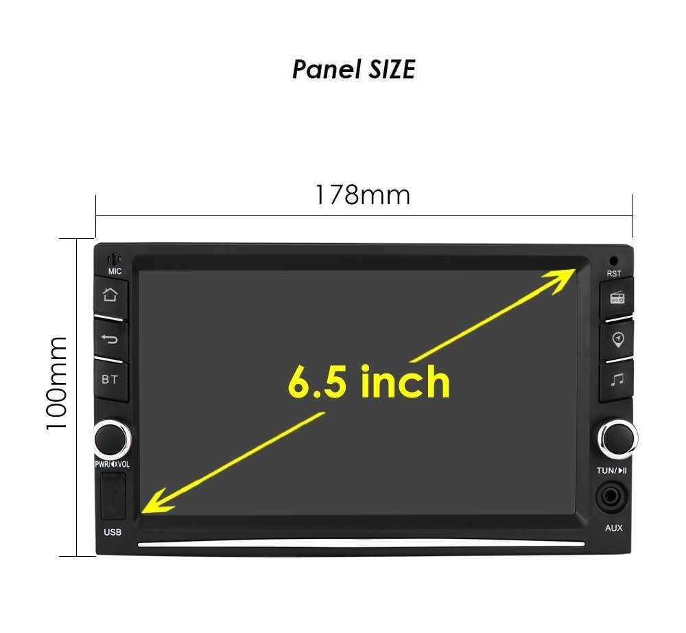 6.5 inch Double 2Din Touch Screen Android10 Car GPS Navigation Player with Apple Carplay