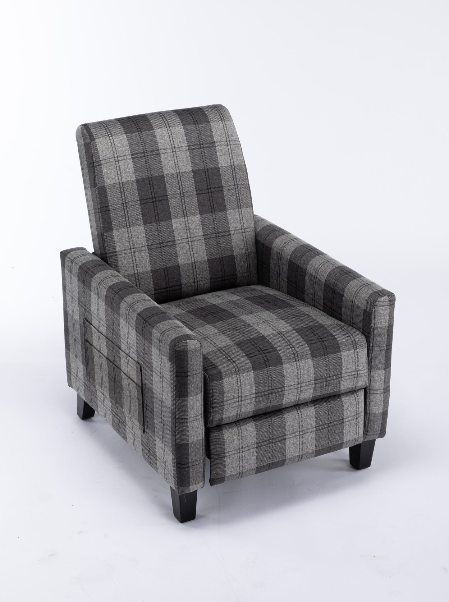 Grey recline chair,The cloth chair is convenient for home use, comfortable and the cushion is soft,Easy to adjust backrest Angle