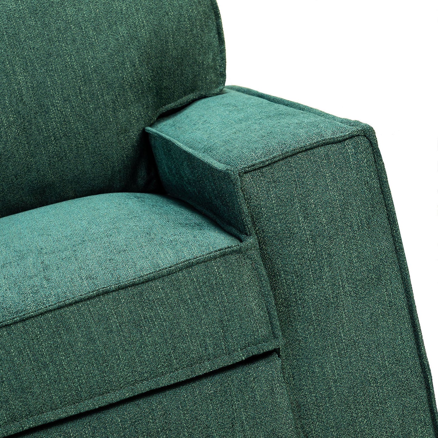 Celadon Pull Out Sleeper Sofa & Chaise-TEAL