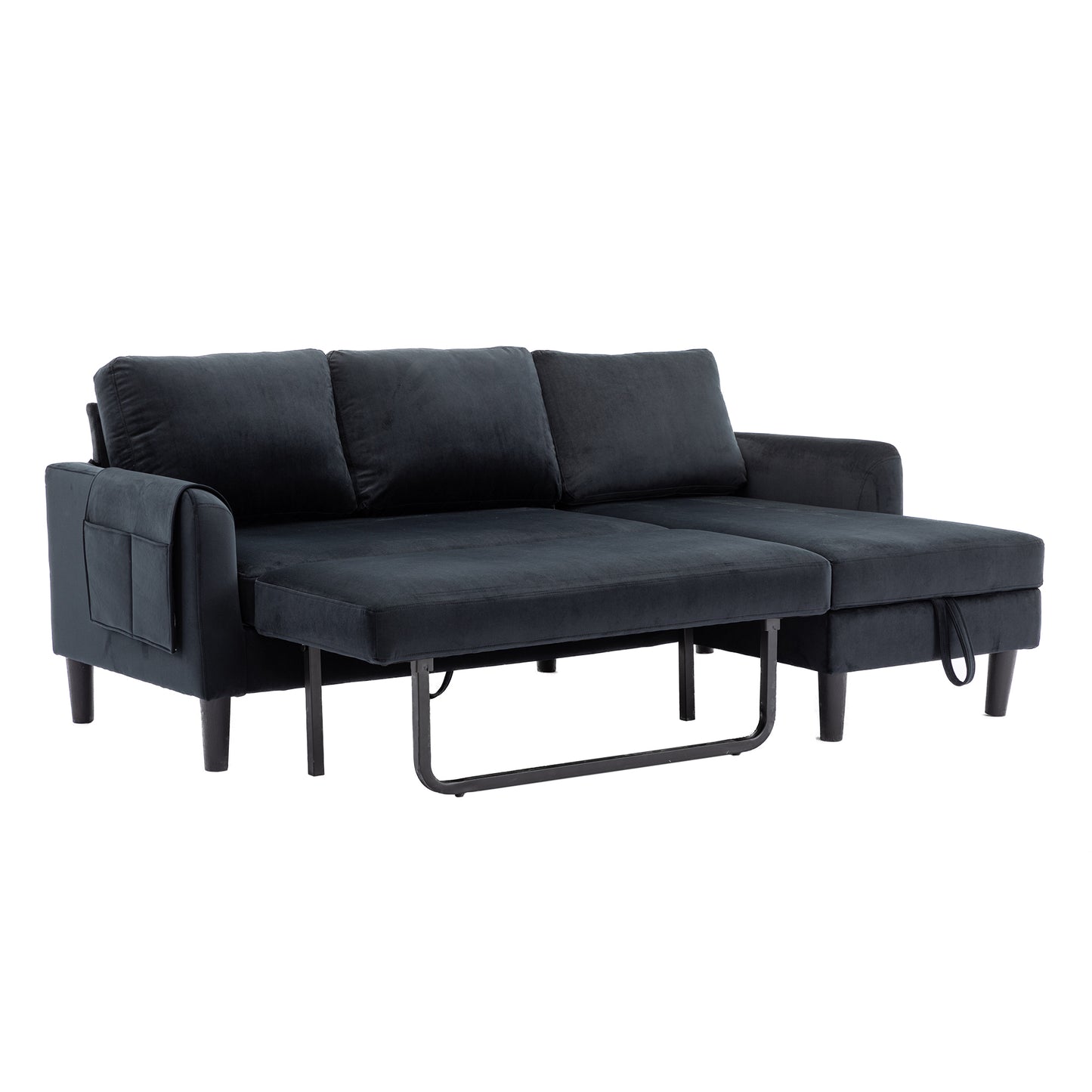 UNITED WE WIN Sectional Sofa Reversible Sectional Sleeper Sectional Sofa with Storage Chaise