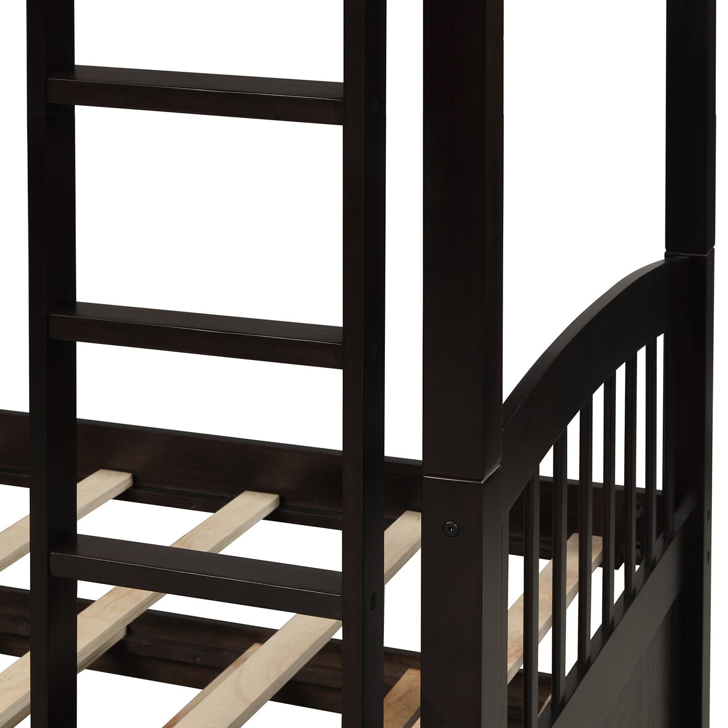 Versatile Twin Bunk Bed with Trundle and Storage Drawers for Stylish Sleepovers