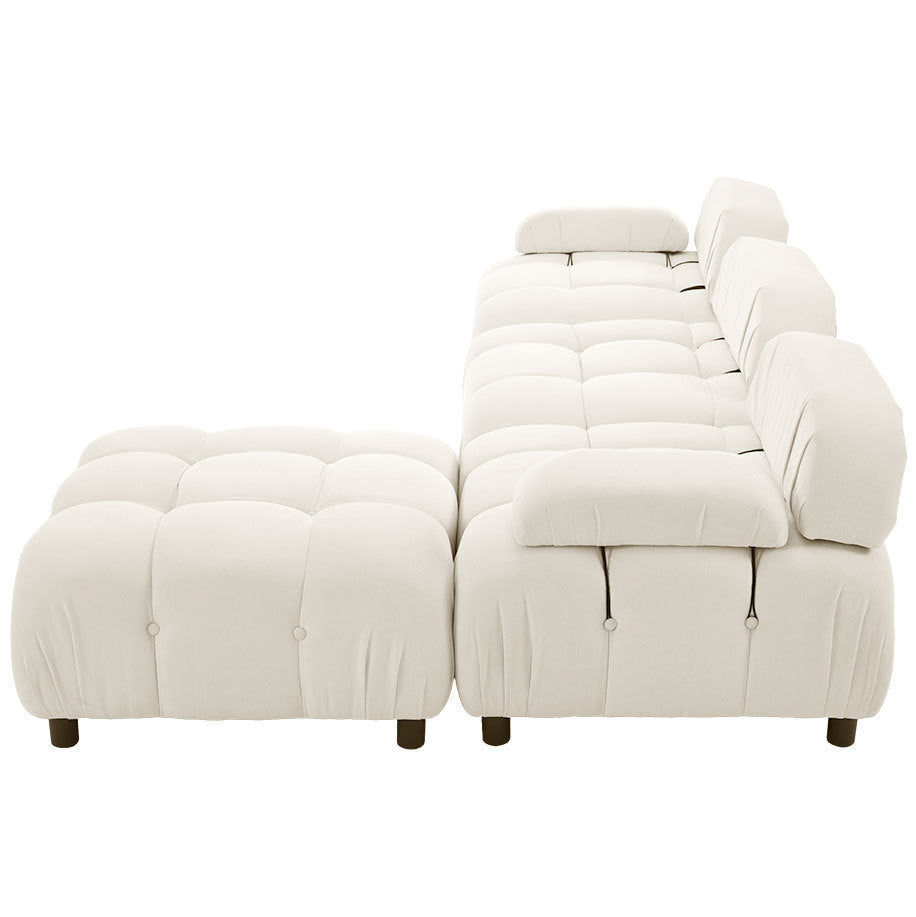 U_STYLE Upholstery Modular Convertible Sectional Sofa, L Shaped Couch with Reversible Chaise