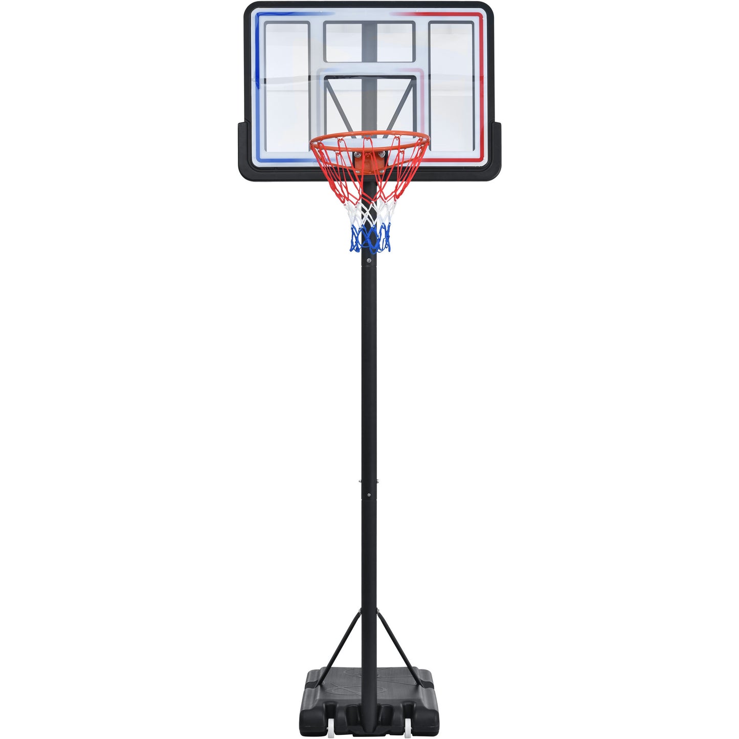 Portable Basketball Hoop Basketball System 4.76-10ft Height Adjustable for Youth Adults LED Basketball Hoop Lights, Colorful lights, Waterproof,Super Bright to Play at Night Outdoors,Good Gift for Kid