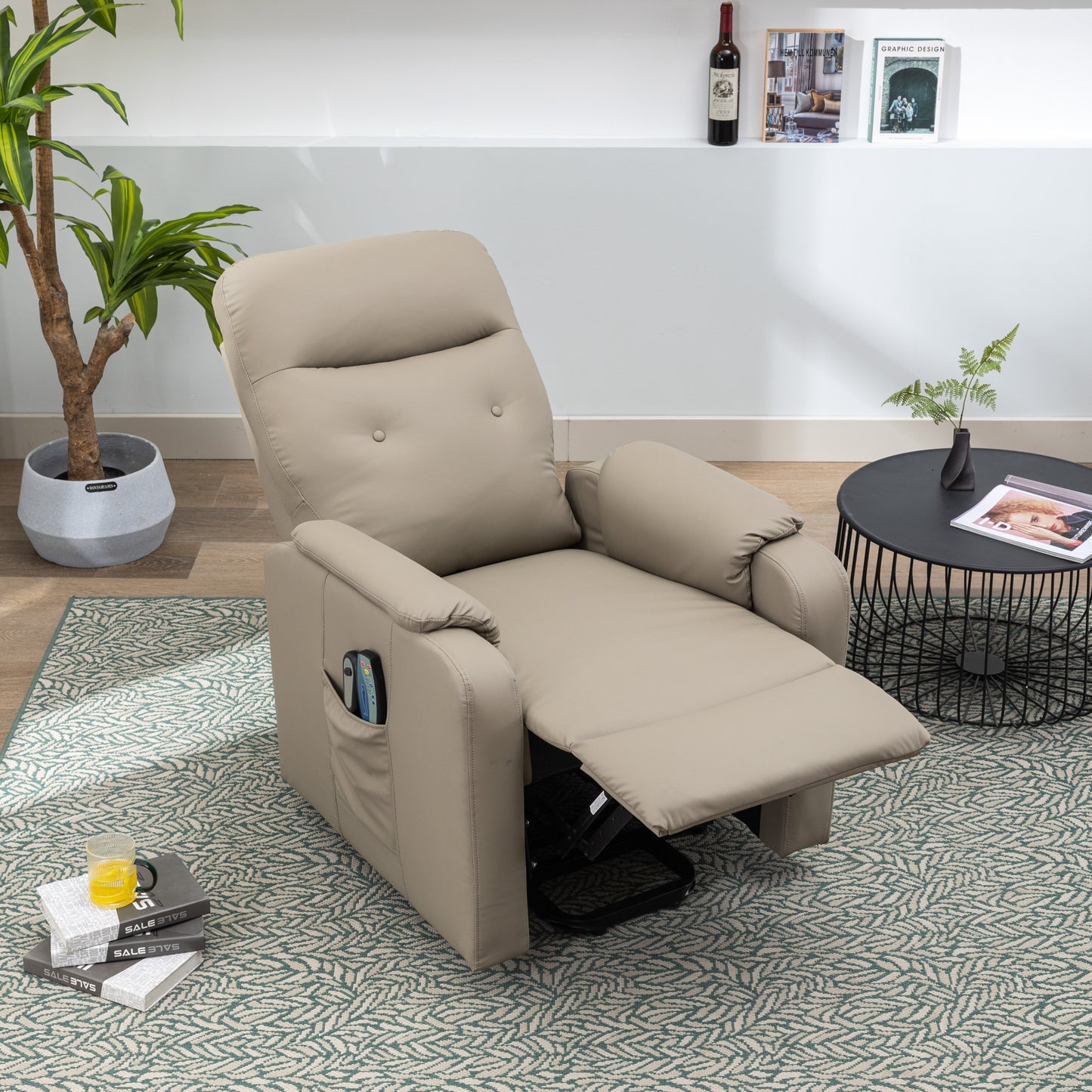 Electric Power Lift Massage Recliner Chair with Heating, Side Pocket, and Comfortable Design