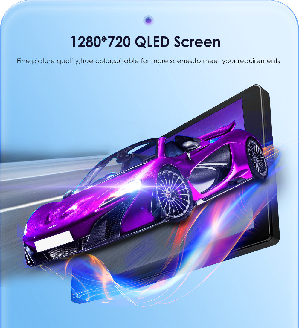 9 Touchscreen Android 12 Octa Core Car GPS Navigation Stereo with QLED Display