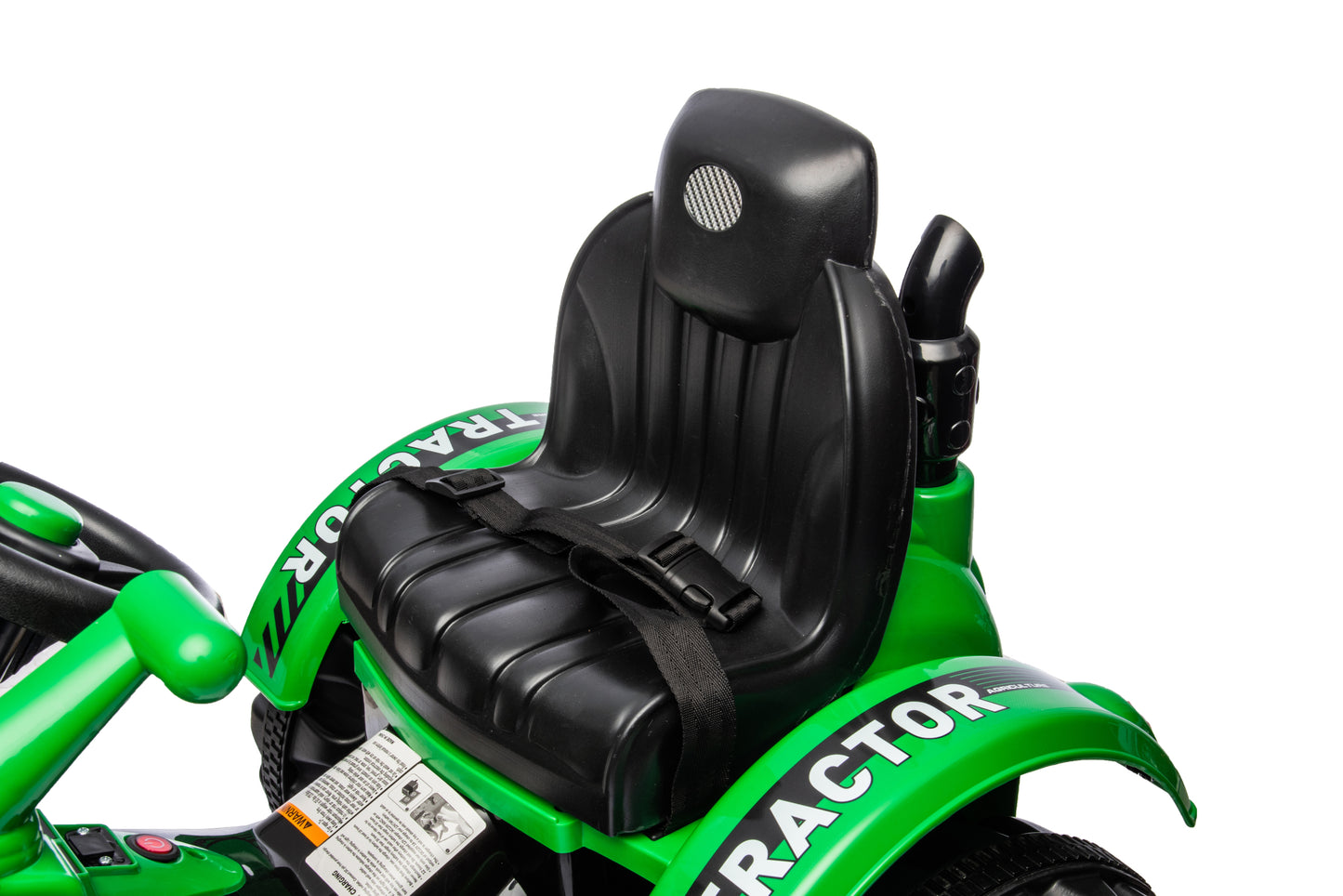 Green Kids Ride on Excavator with 12V Battery Power