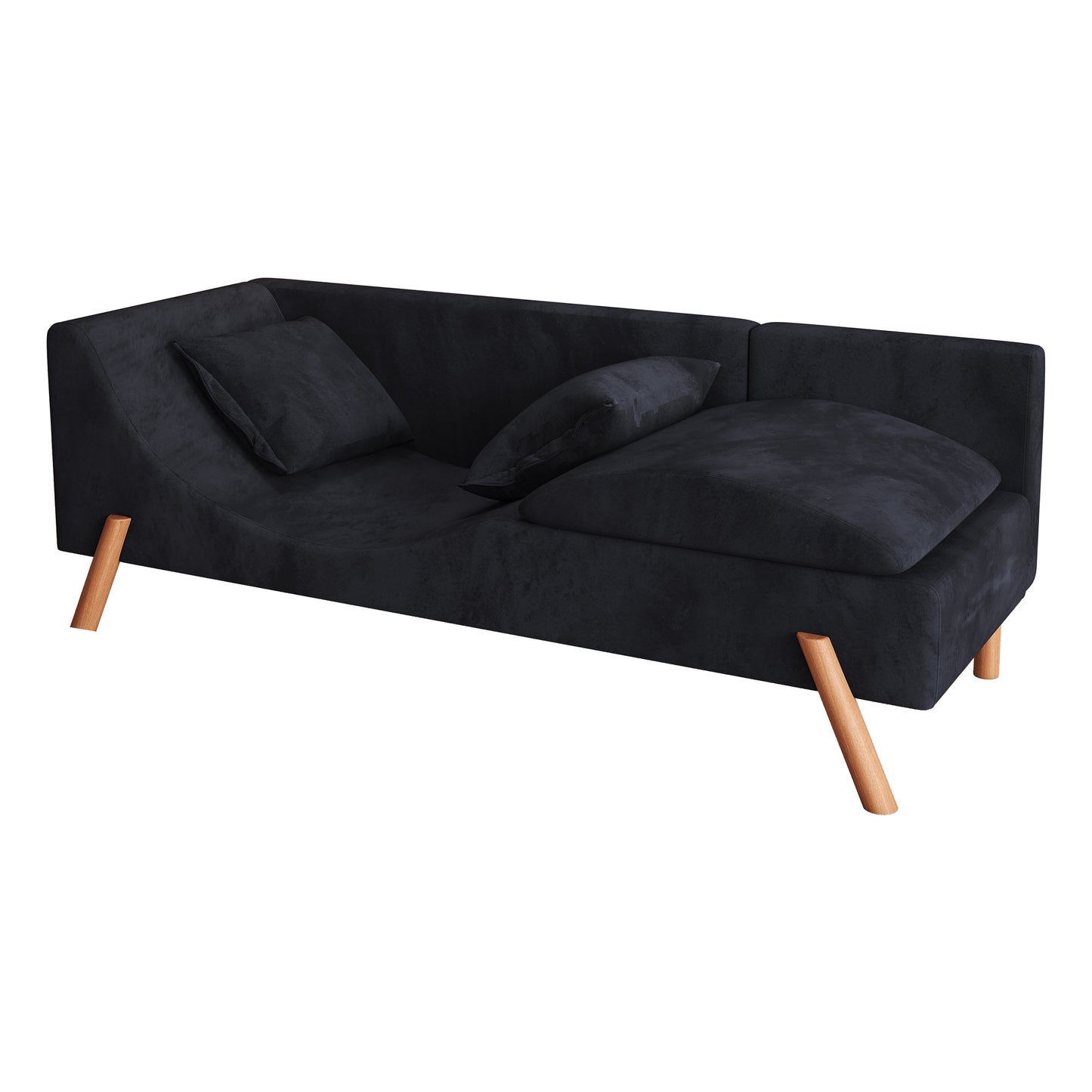 Cut-and-fill chaise longue, convertible multifunctional loveseat sofa