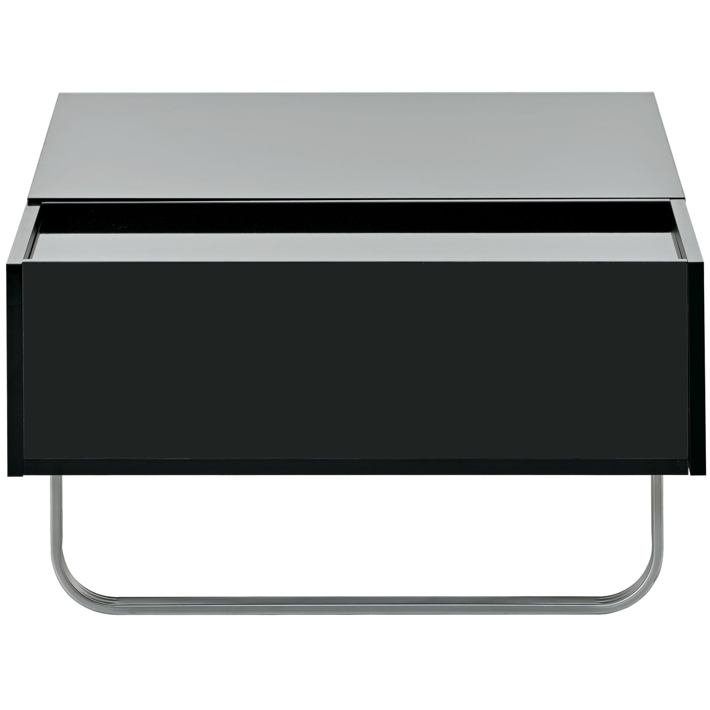 Convertible Lift-Top Coffee Table with Storage Drawer, Modern Black Cocktail Table