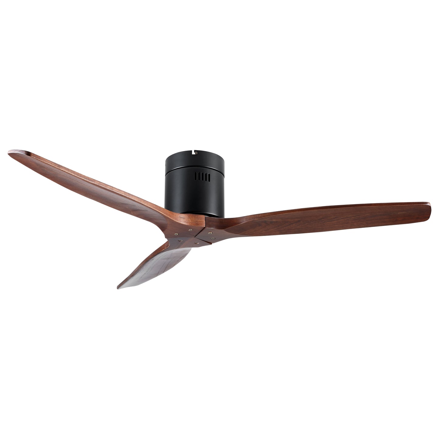 Low Profile Ceiling Fan with 52 In.Solid Wood Blades, No Light