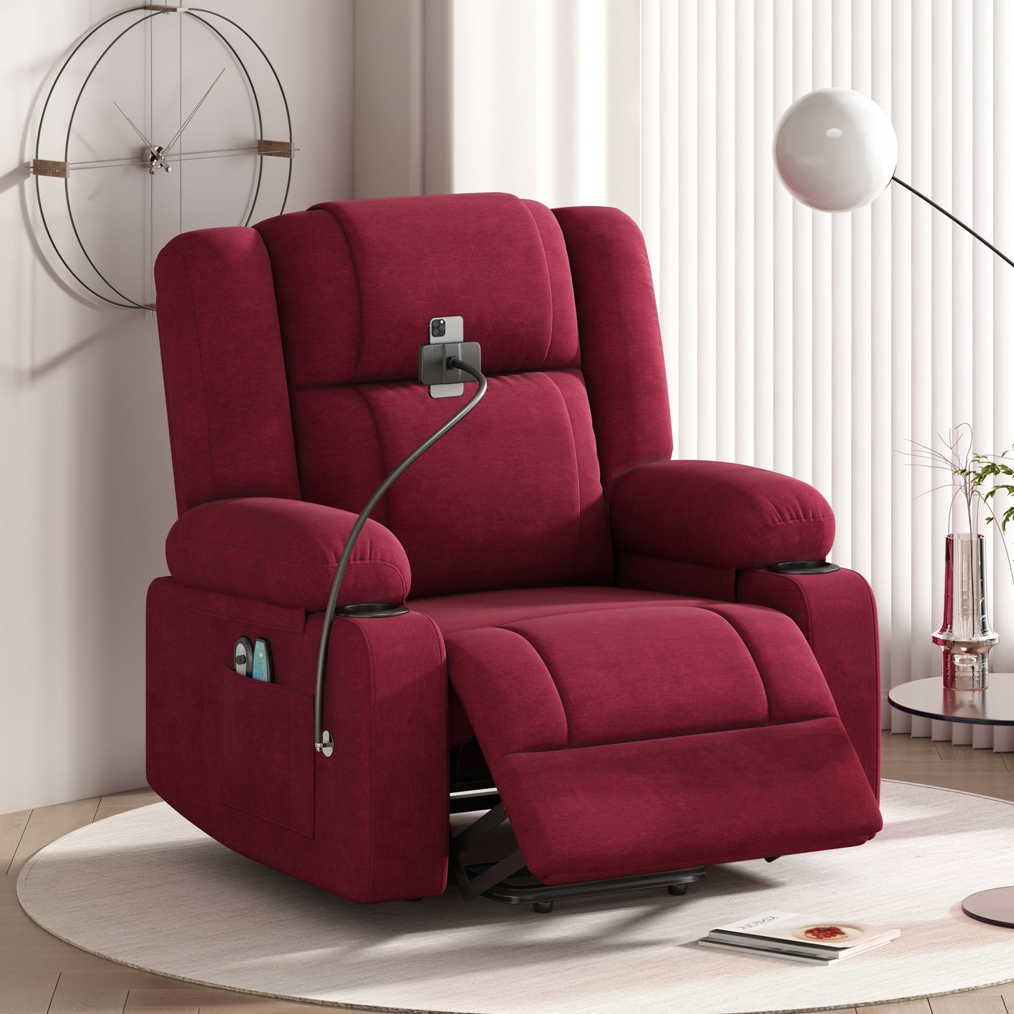 Ultimate Comfort Power Lift Recliner Chair with Massage, Heating, and Remote Control