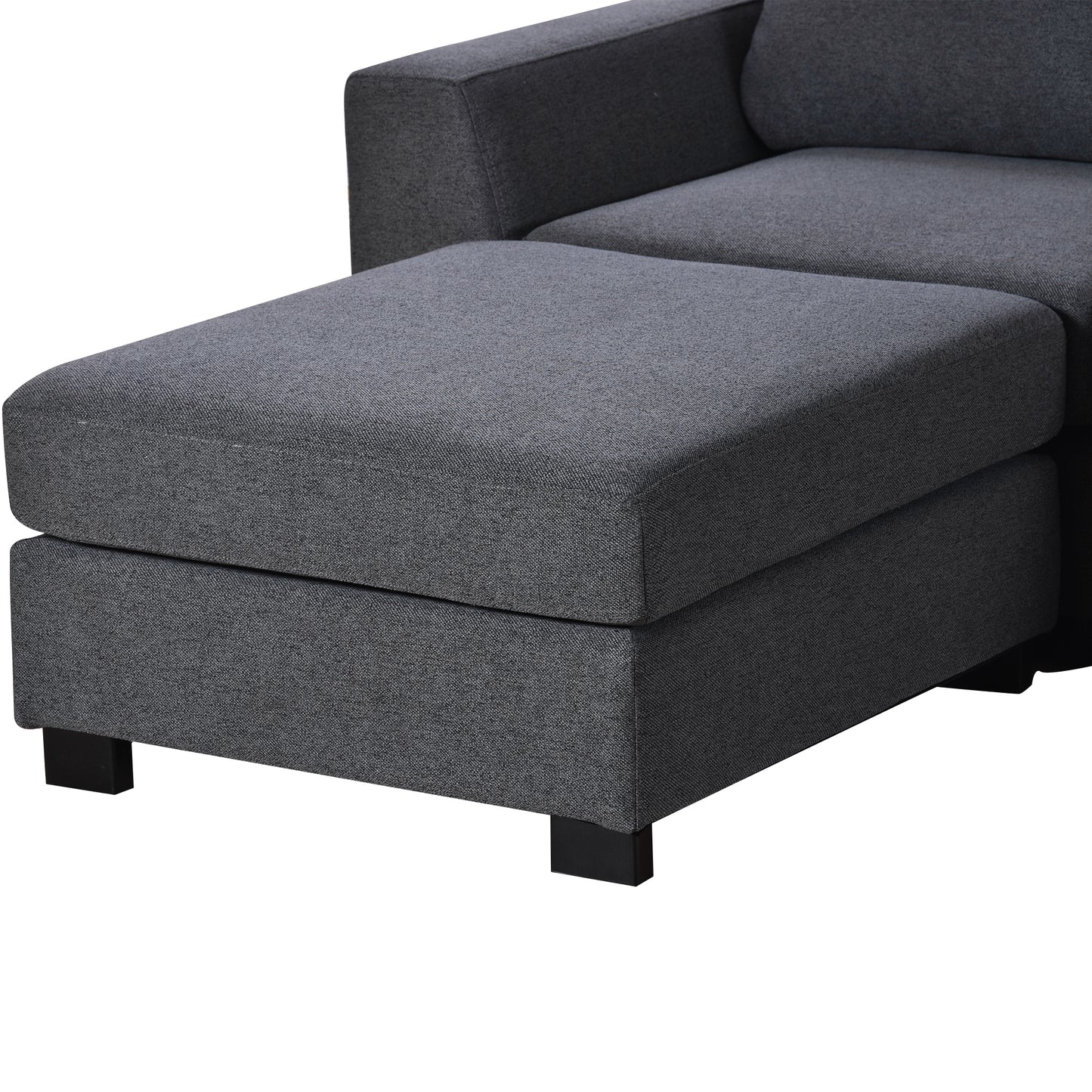 U_STYLE 3 Pieces U shaped Sofa with Removable Ottomans