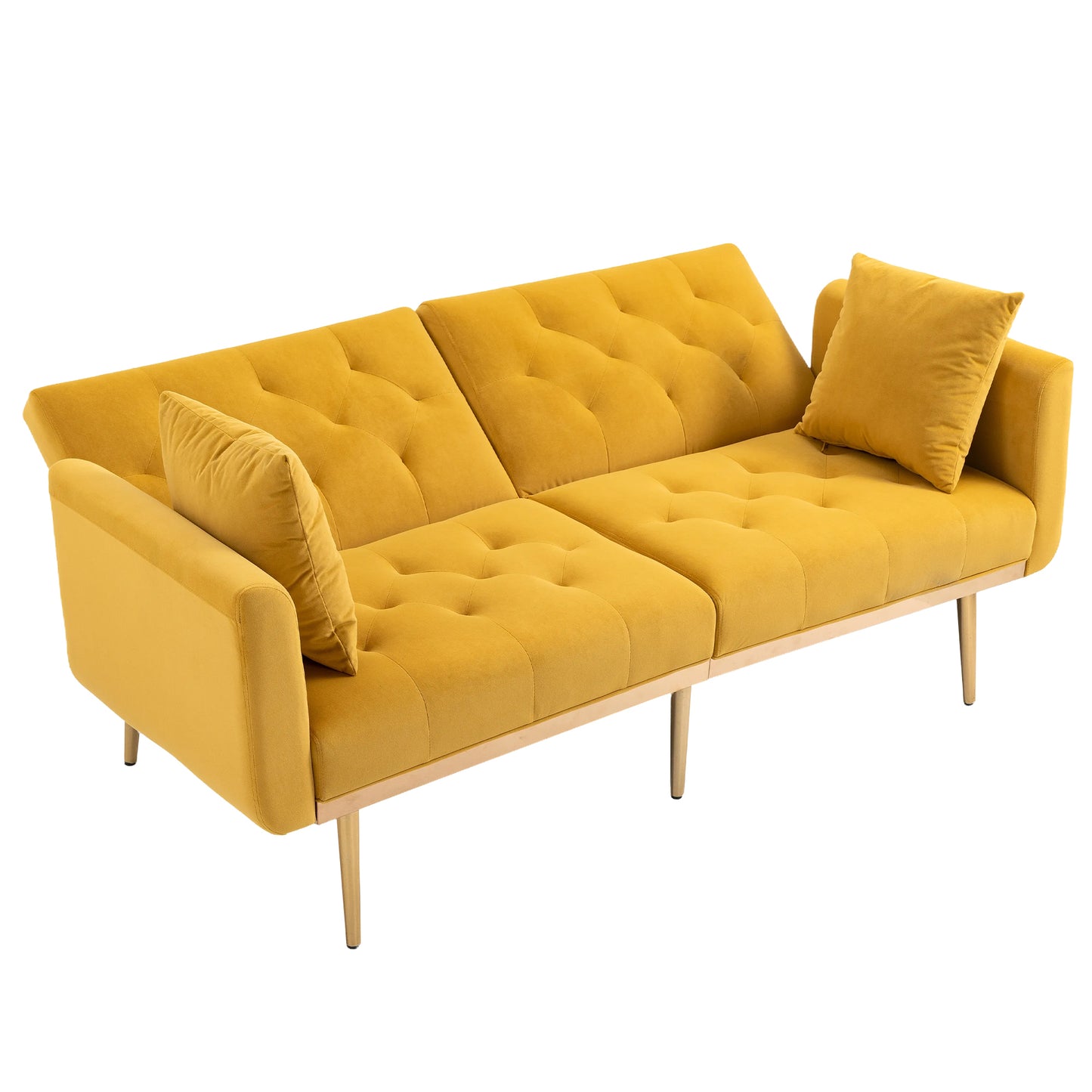 Velvet  Sofa , Accent sofa .loveseat sofa with metal  feet