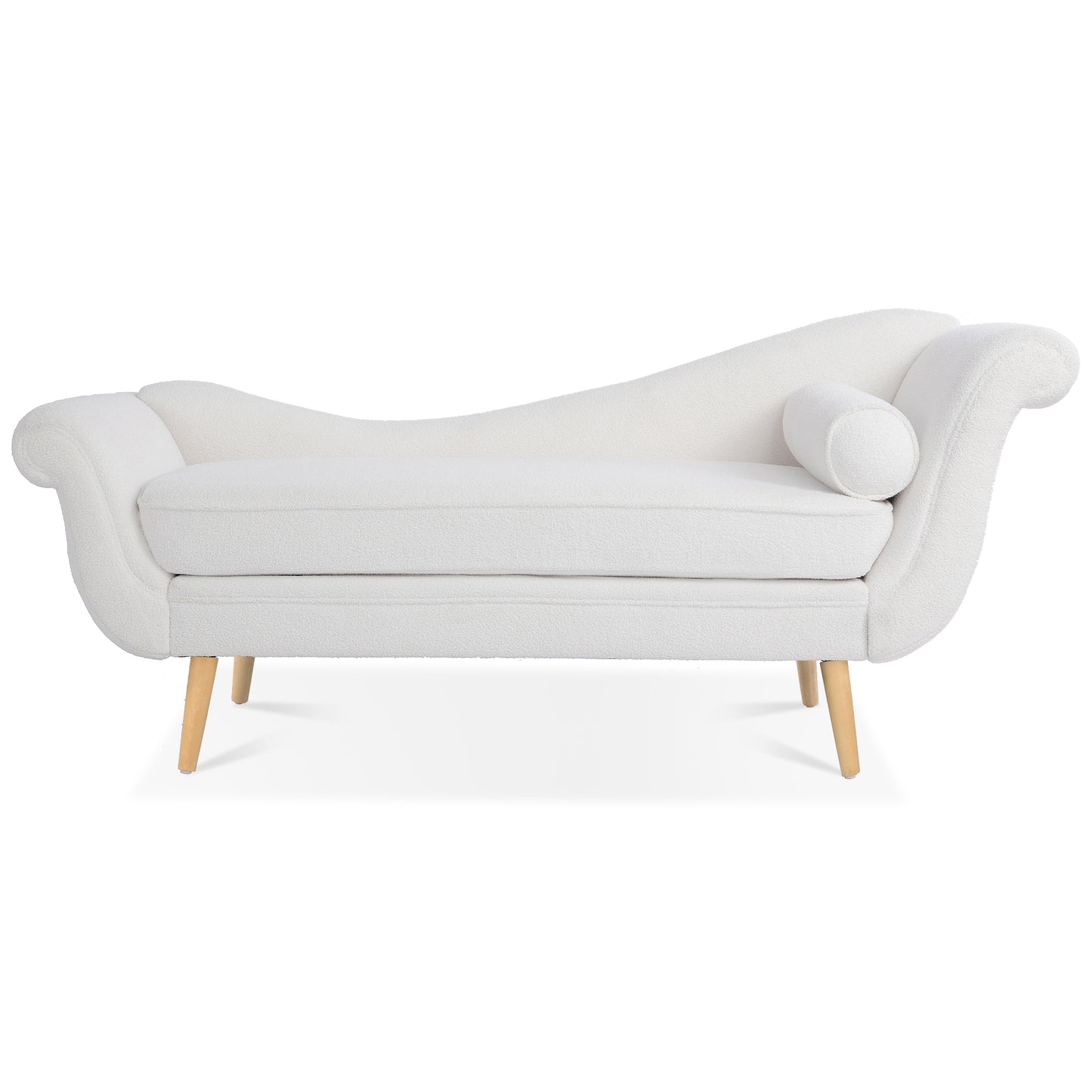 Chaise Lounge with Scroll Arms