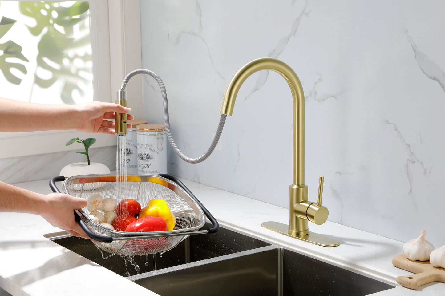 Kitchen Faucet with Pull Down Sprayer