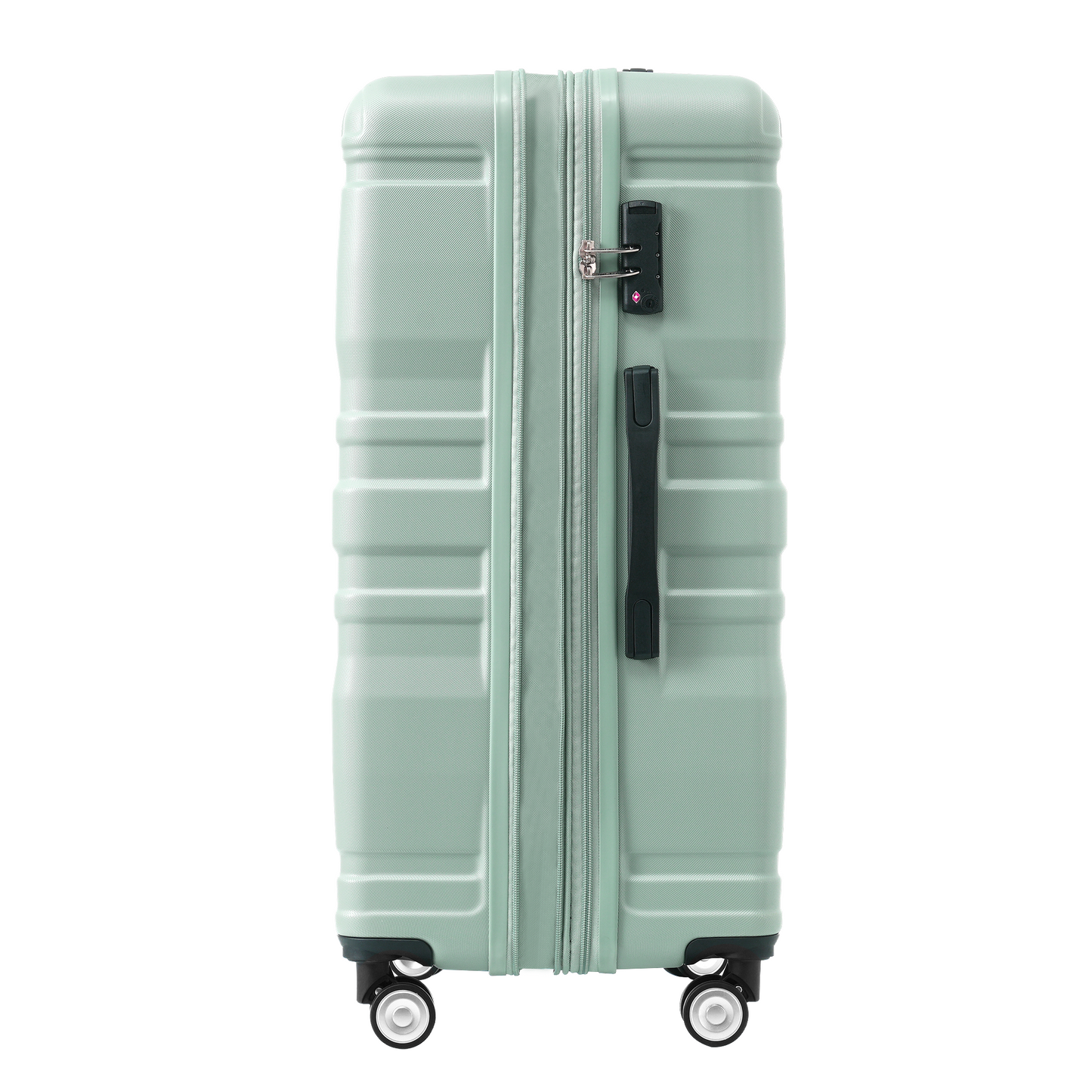 Luggage Sets New Model Expandable ABS Hardshell 3pcs Clearance Luggage Hardside Lightweight Durable Suitcase sets Spinner Wheels Suitcase with TSA Lock 20''24''28''( light green)