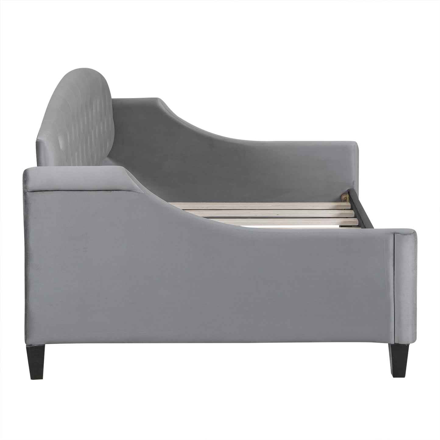 Modern Luxury Tufted Button Daybed,Twin,Gray(Expected Arrival Time:12.28)