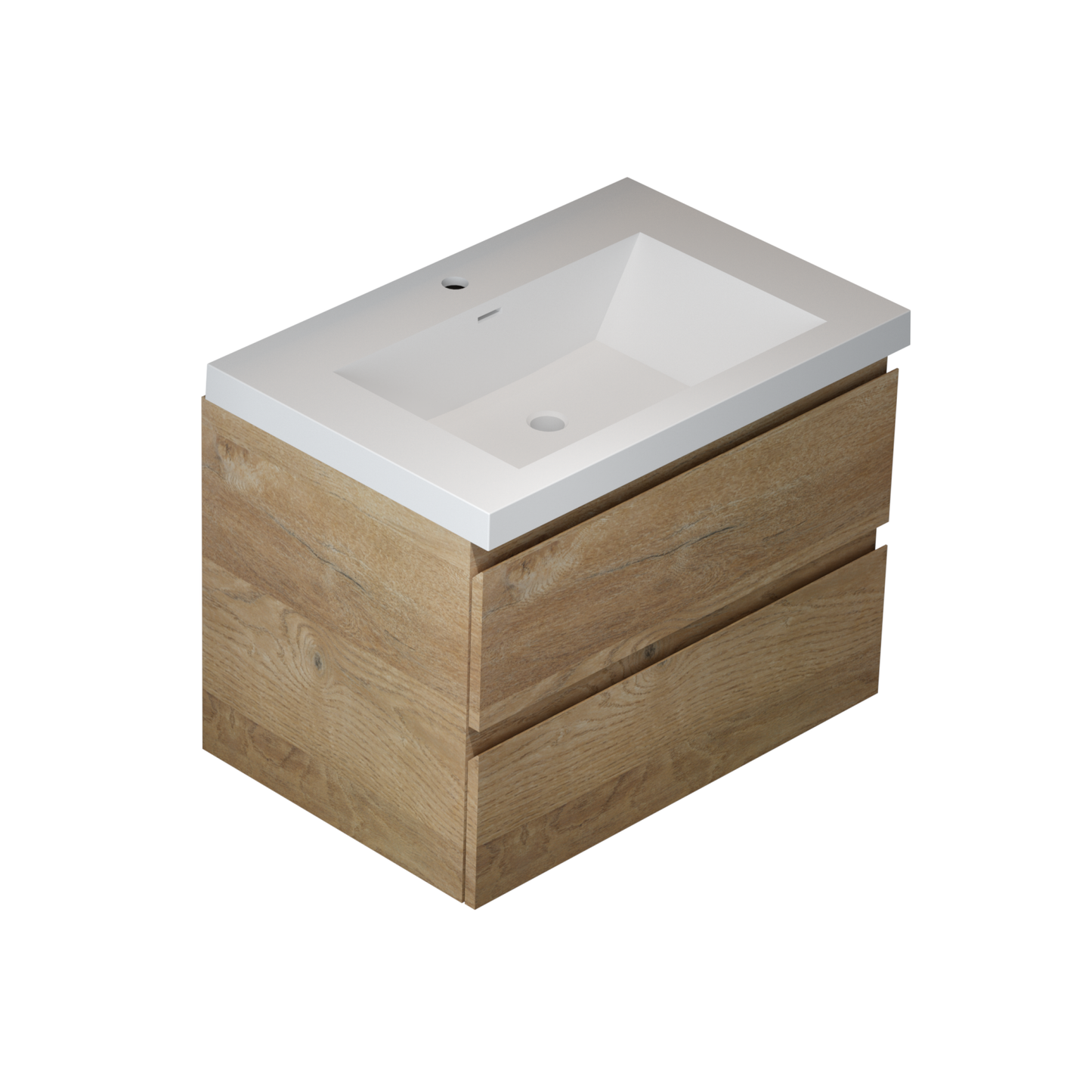 29'' Solid Surface Vanity Sink for Bathroom in White