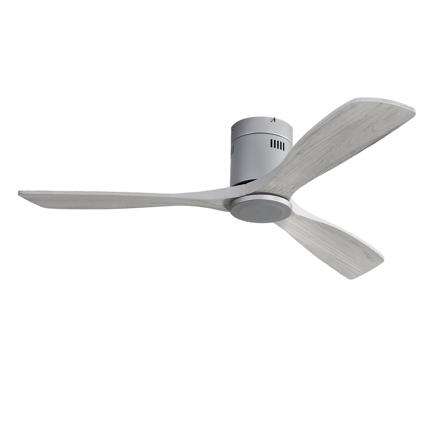 52 Modern Wood Blade Ceiling Fan with Remote Control - Noiseless Reversible Motor