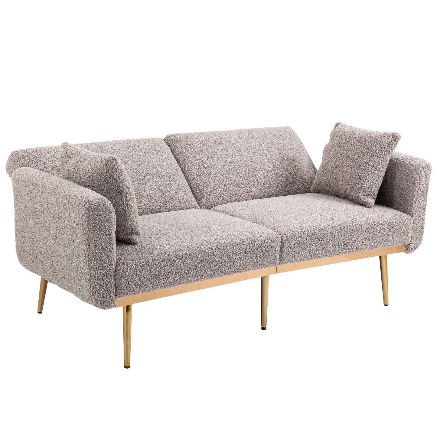 Velvet  Sofa , Accent sofa .loveseat sofa with metal  feet