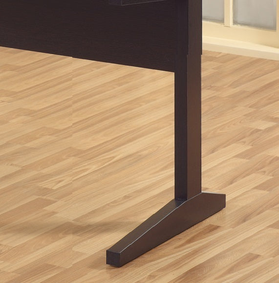 Red Cocoa Desk with I-Shaped Legs