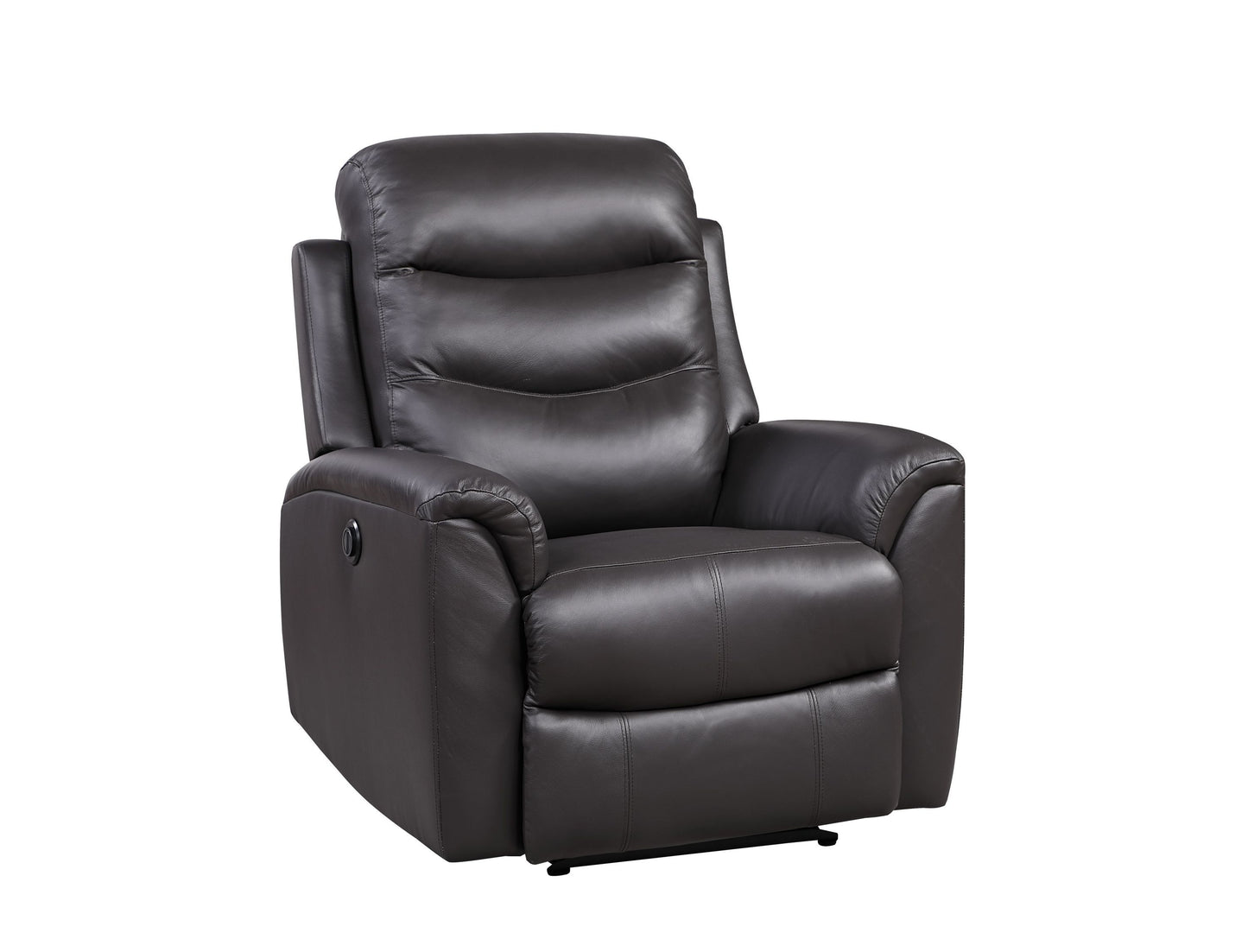 Ava Recliner in Brown Top Grain Leather Match with Power Motion