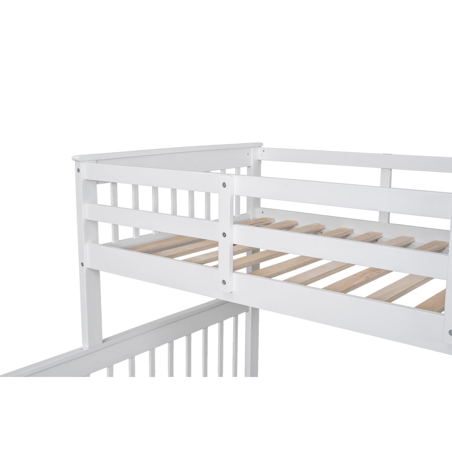 Staircase Bunk Bed with Trundle and Storage: Twin Over Full