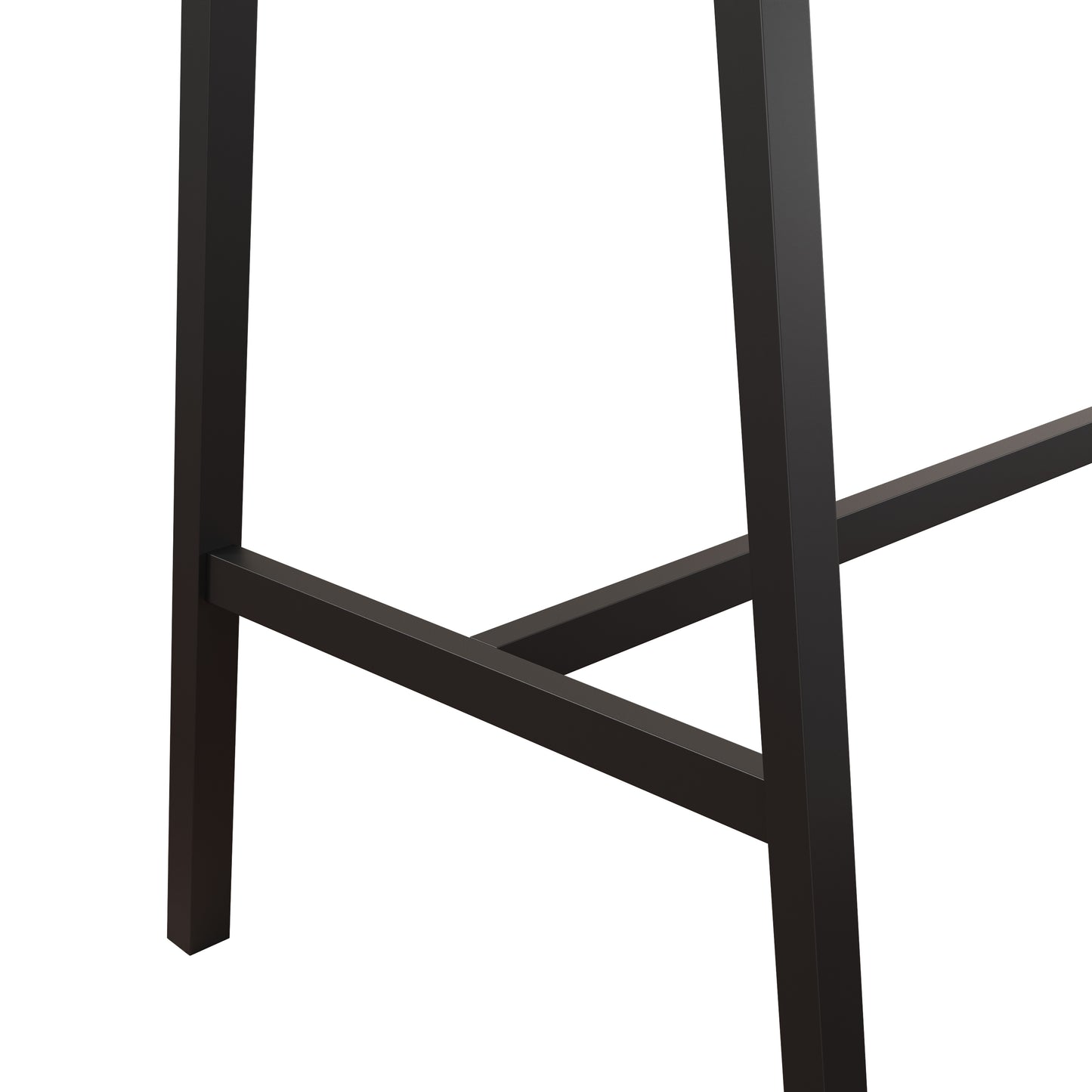 Modern 
3-Piece Bar tabies and chairs Set with 2 Chairs for Dining Room，Black Frame+Brown panel