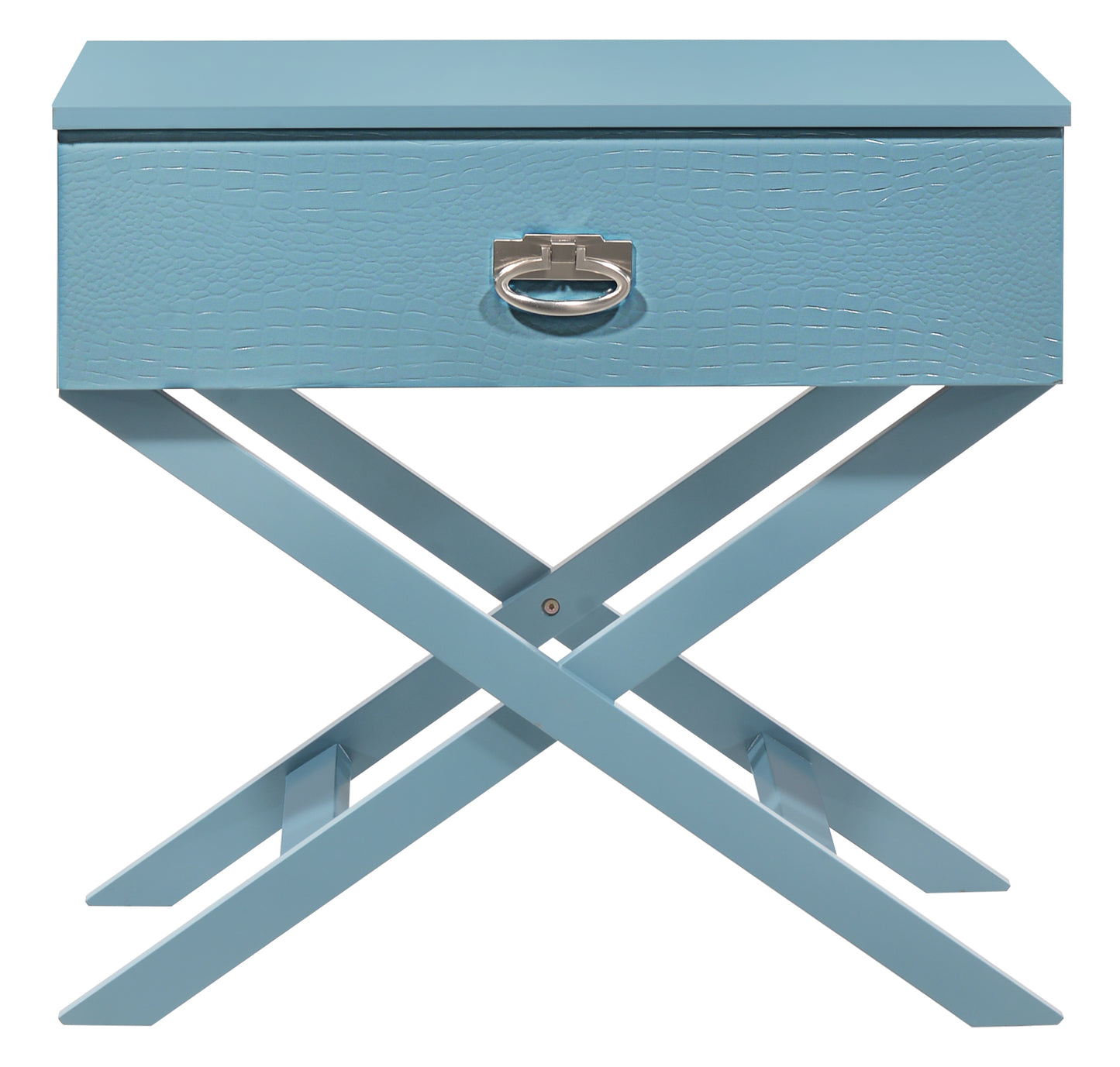 Xavier G0079-N Nightstand , Teal