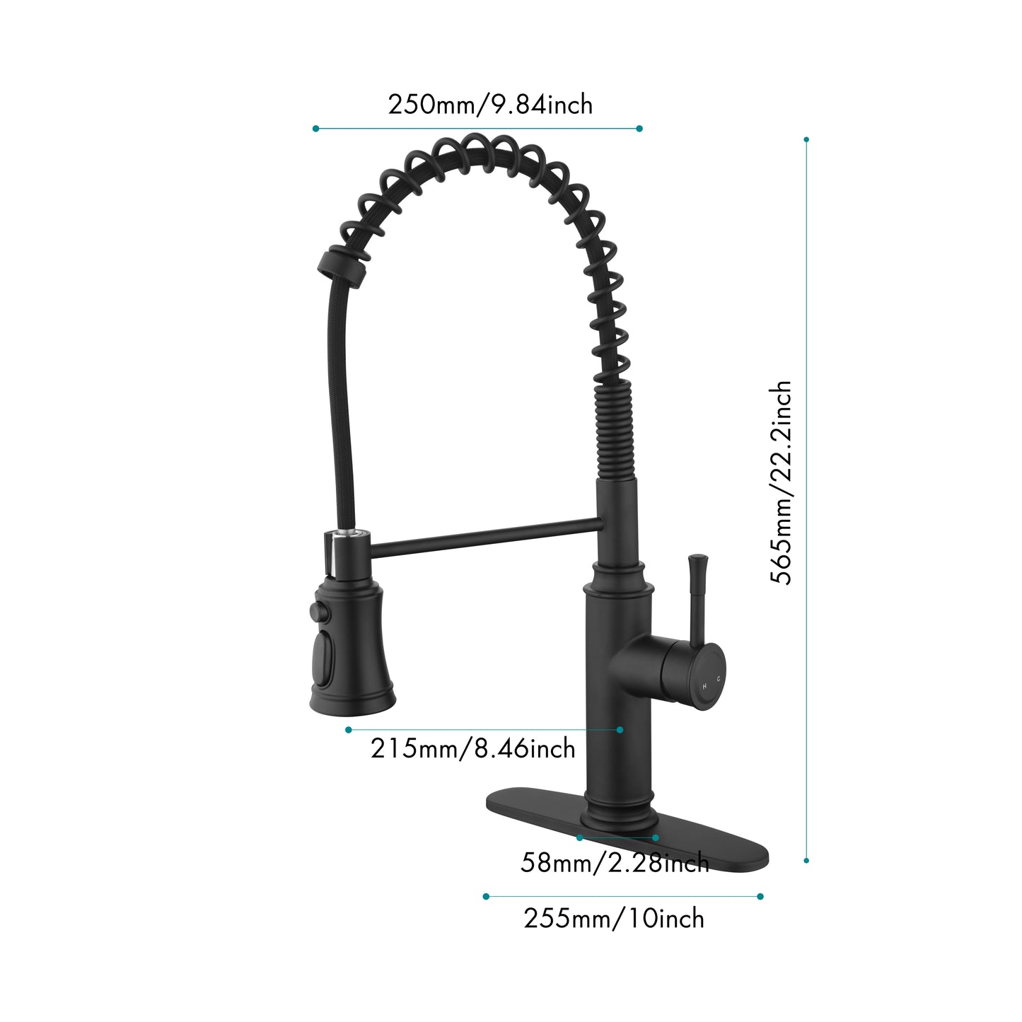 Kitchen Faucet with Pull Down Sprayer