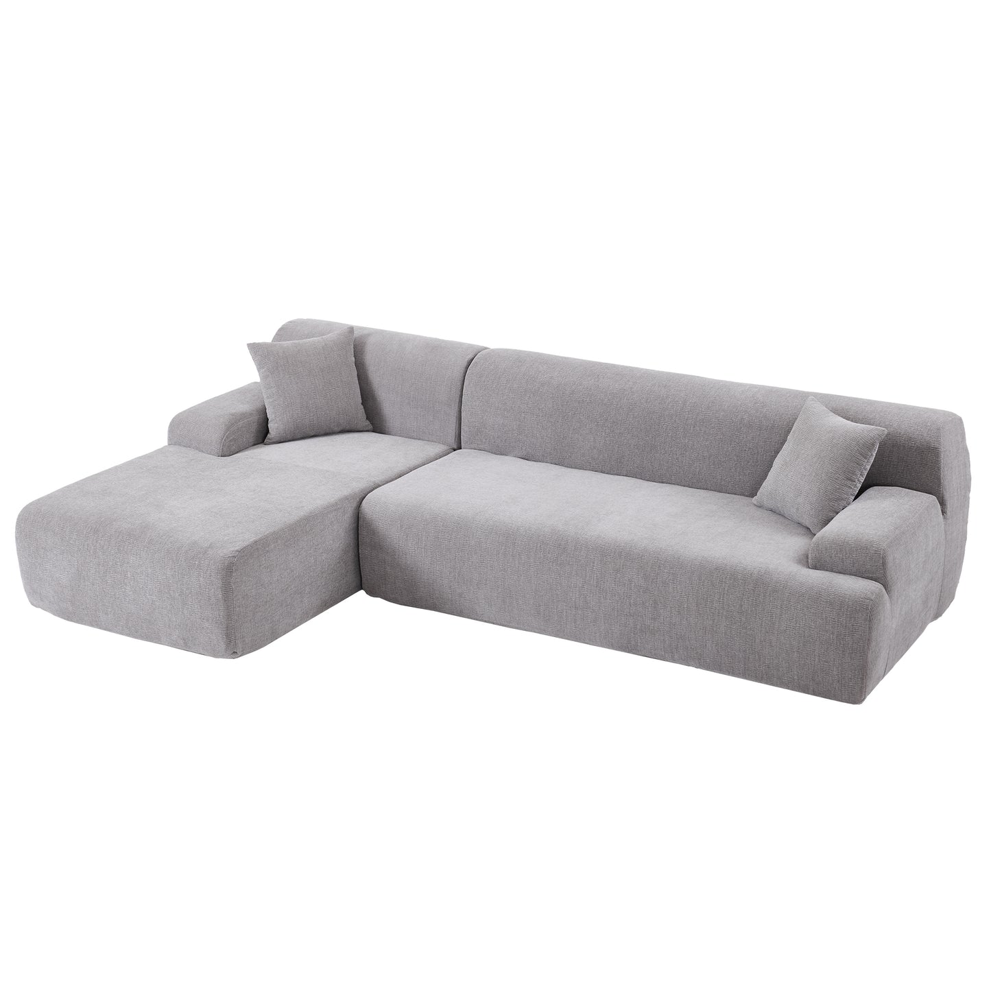 U_Style Modern Large L-Shape Modular Sectional Sofa for Living Room,  Bedroom, Salon, 2  Piece Free Combination, Simplified Style