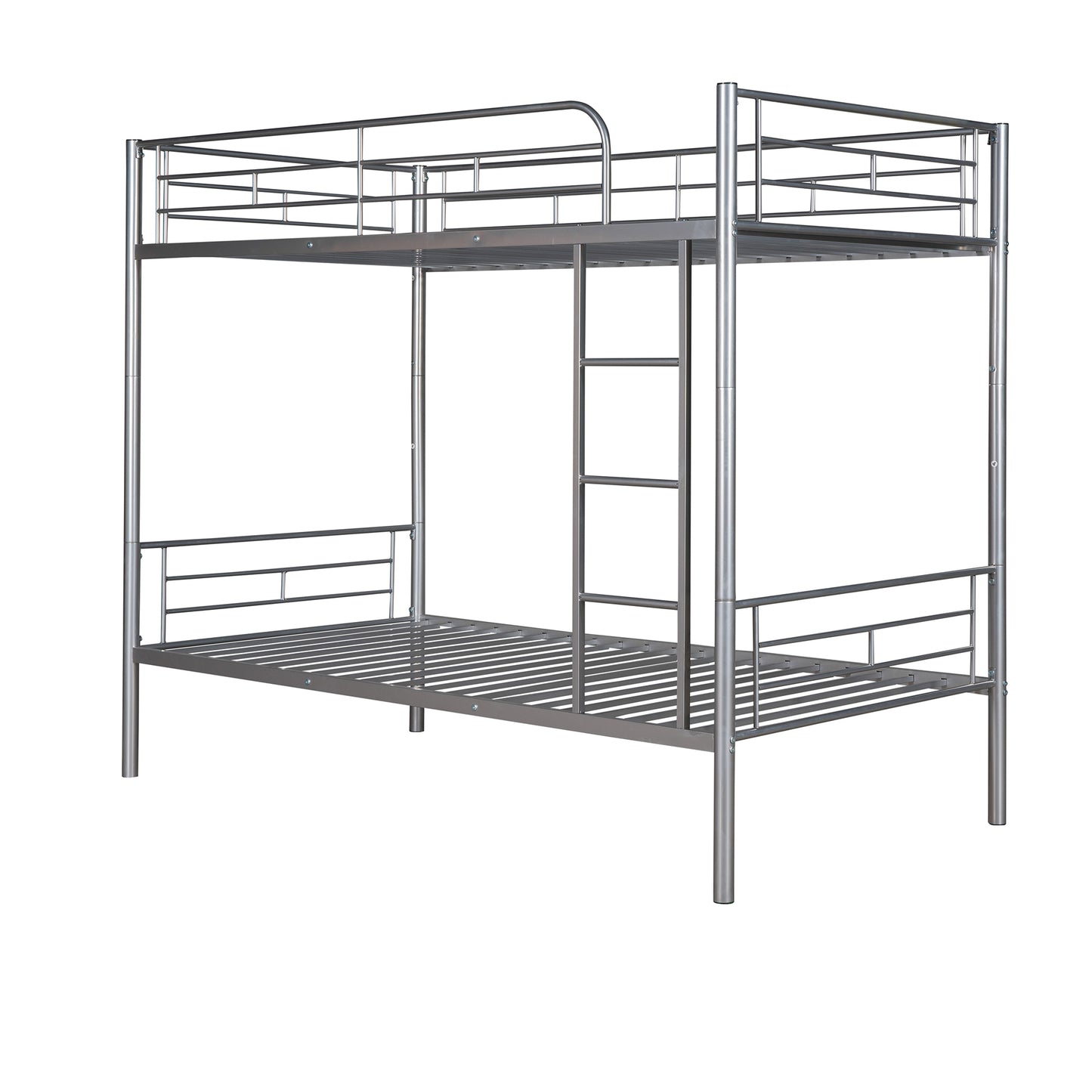 Contemporary Metal Twin Bunk Bed - Innovative Space-Saving Choice