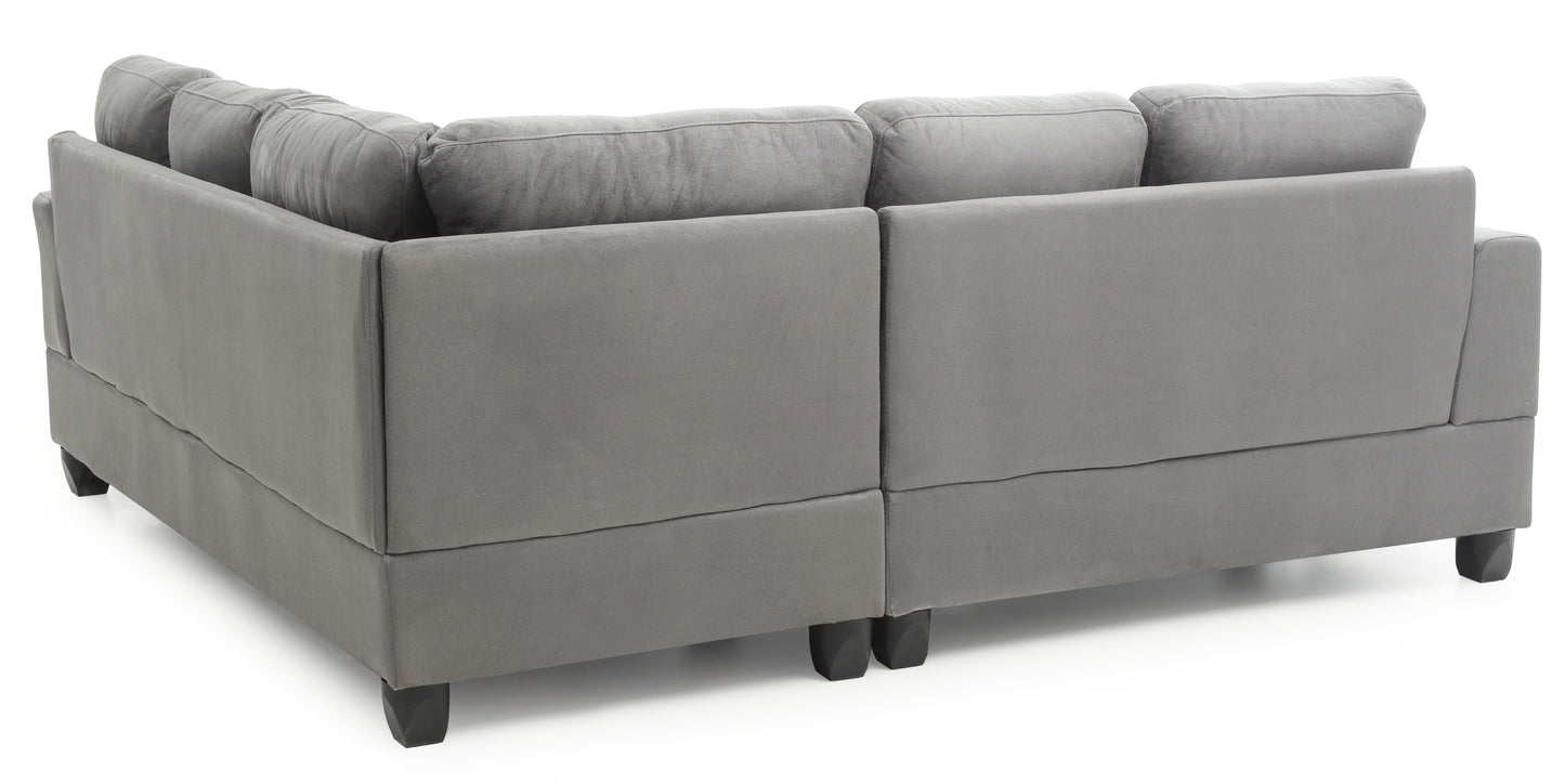 Sandridge G513B-SC Sectional Sofa, Elegant Gray