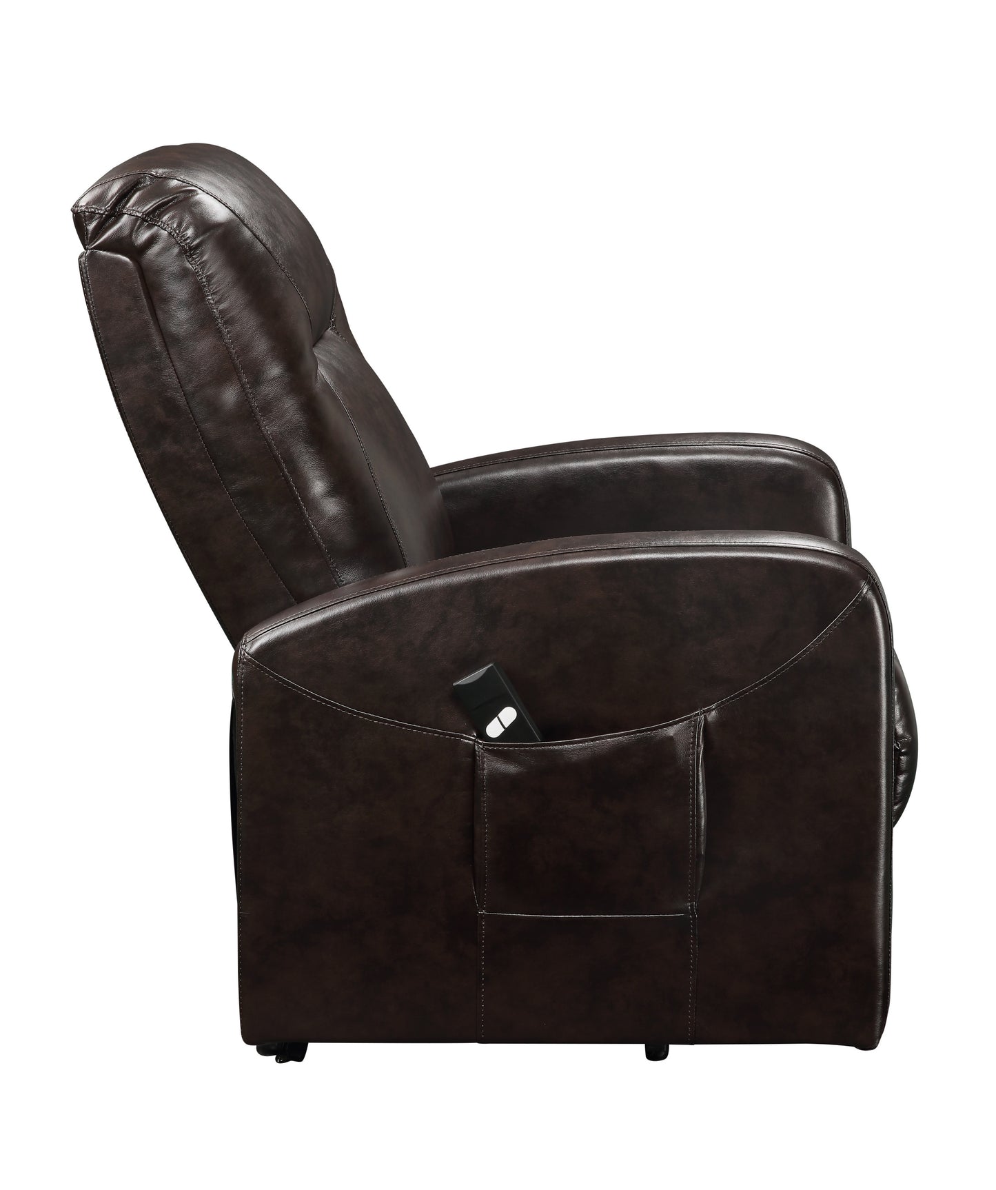 Kasia Power Lift Recliner in Espresso PU Leather - Ultimate Comfort and Style