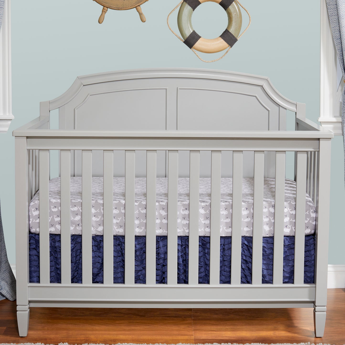 Alice 4-in-1 Convertible Crib Gray