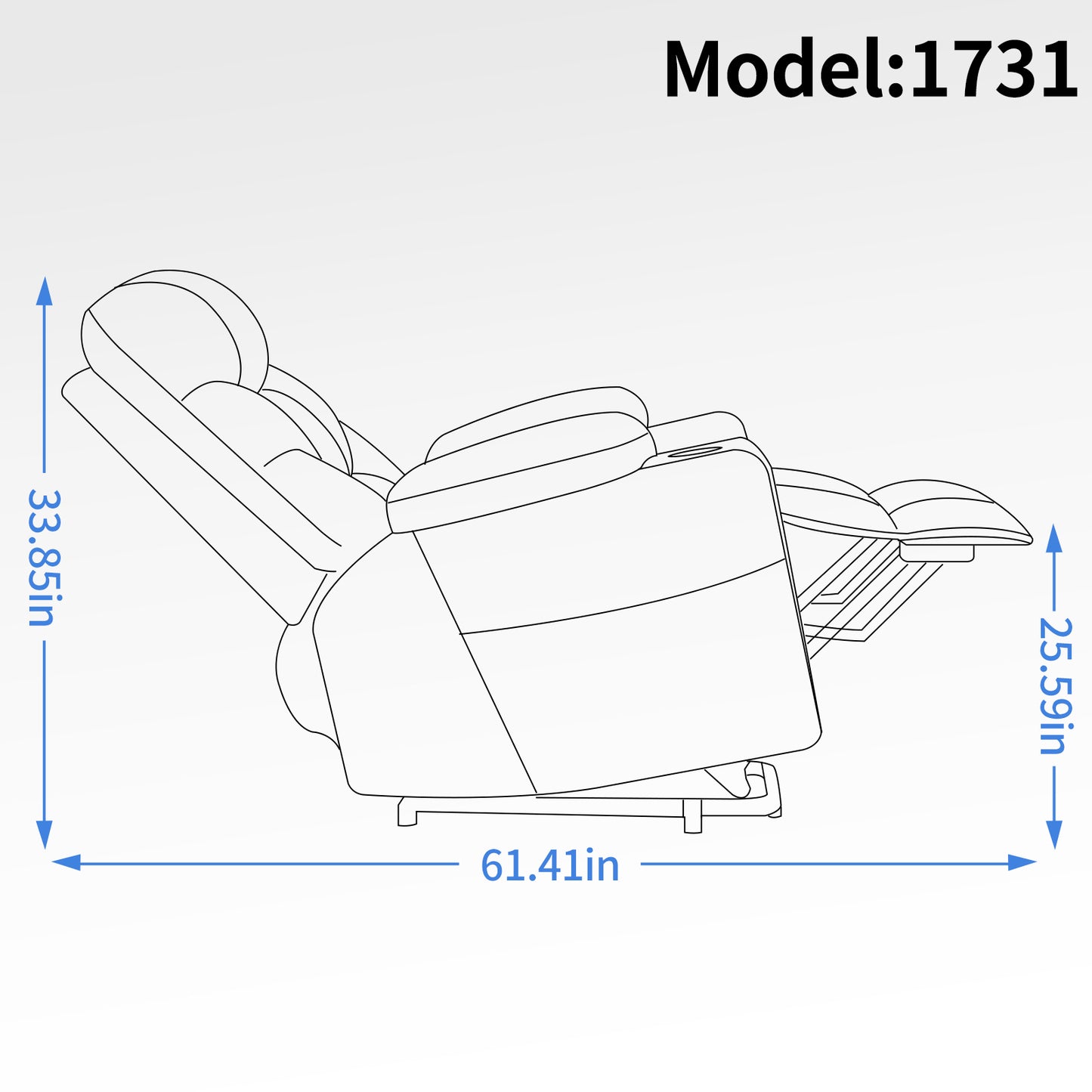 Ultimate Comfort Lift Recliner Chair with Vibration Massage, Heating, Cup Holders, and USB Ports