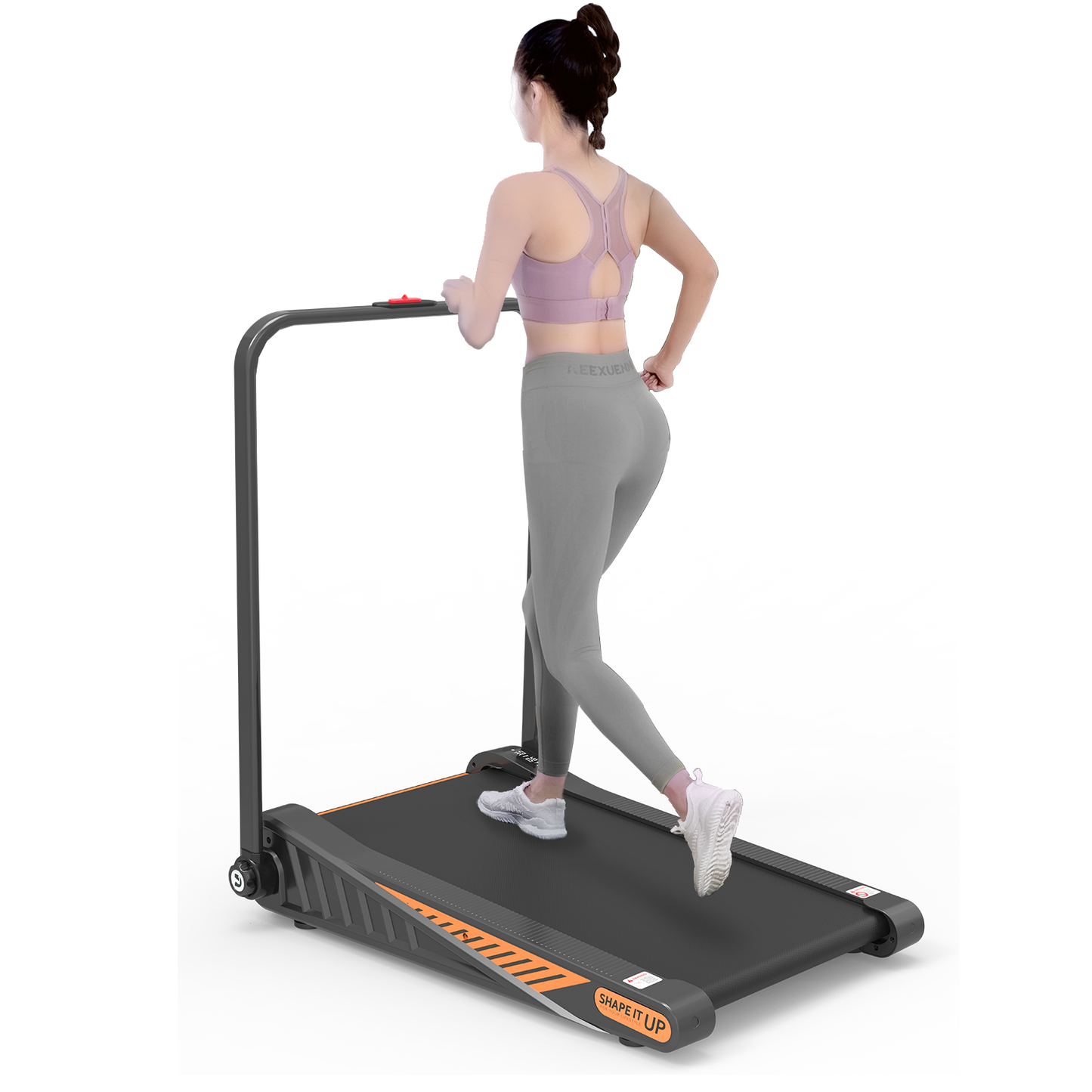 Under Desk Walking Pad, Treadmill 8% Incline 2.5HP 280LBS with Remote Control