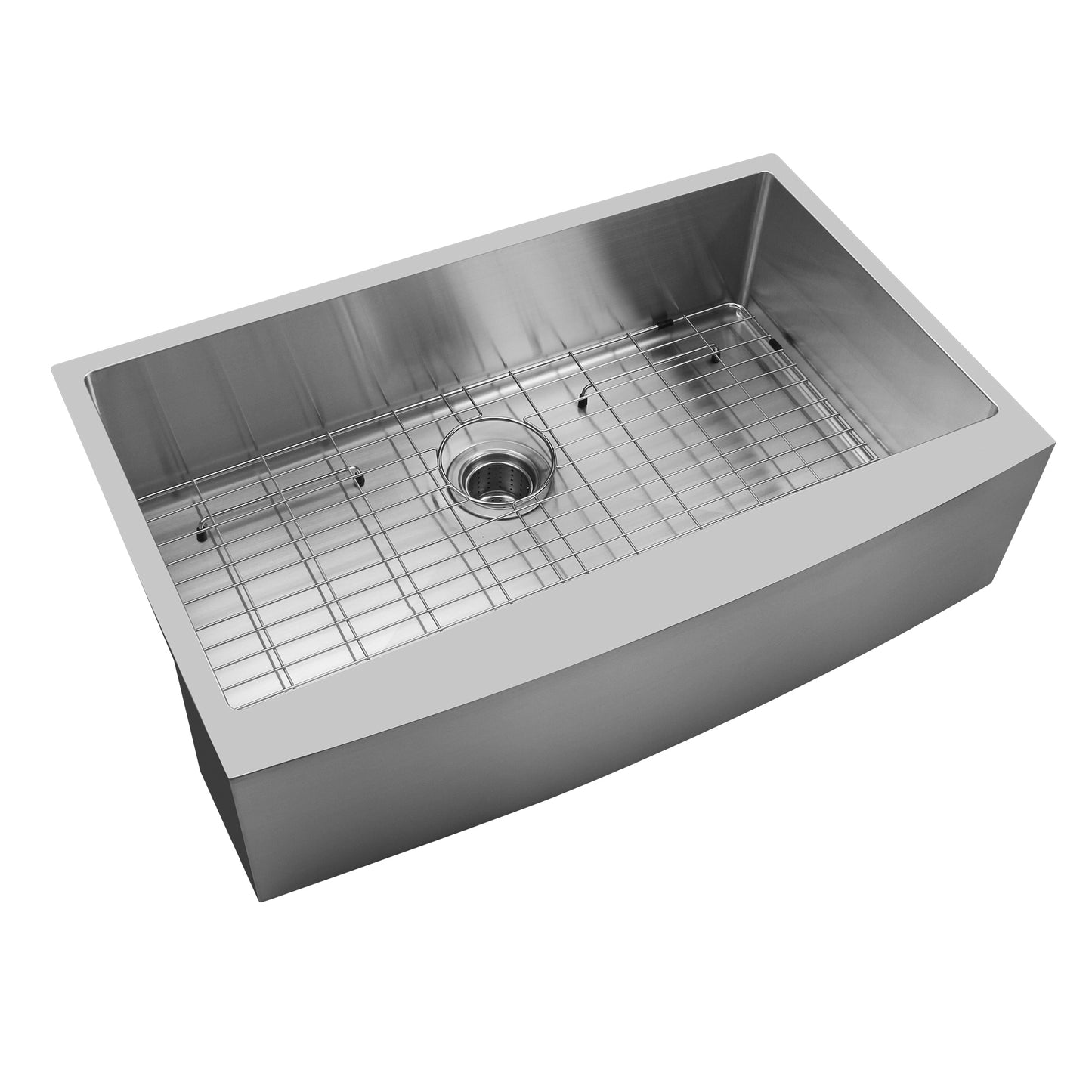 33-inch Premium Stainless Steel Farmhouse Kitchen Sink, Single Bowl 18 Gauge