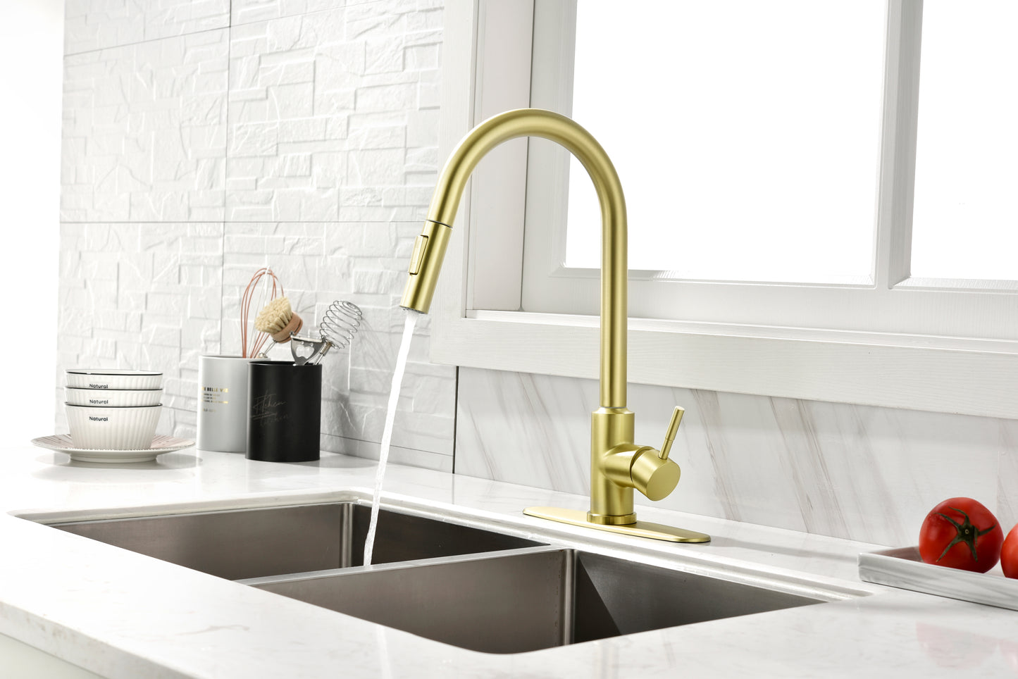 Touch Kitchen Faucet with Pull Down Sprayer