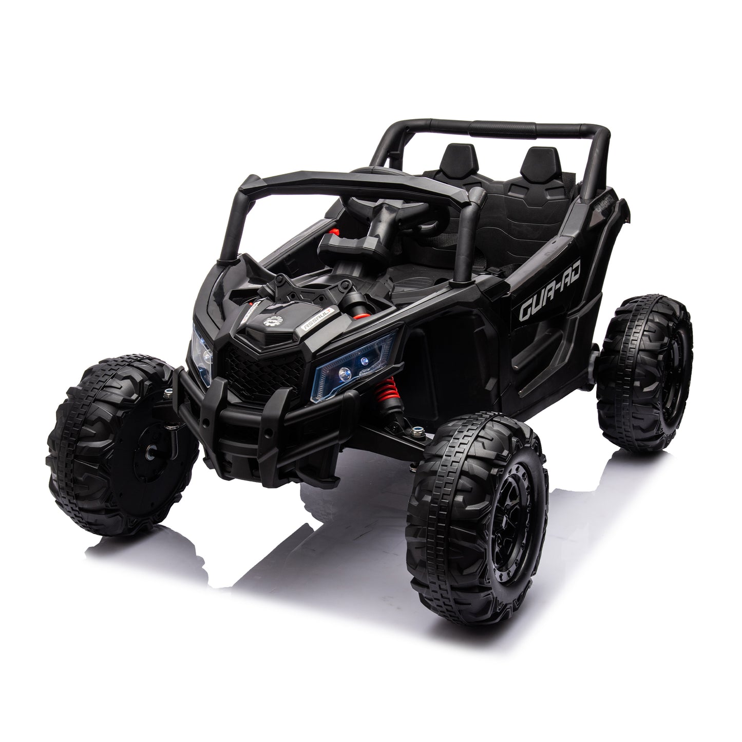 12V Ride On Car with Remote Control,UTV ride on for kid,3-Point Safety Harness, Music Player (USB Port/Volume Knob/Battery Indicator), LED Lights, High-Low Speed Switch - Off-Road Adventure for Kids