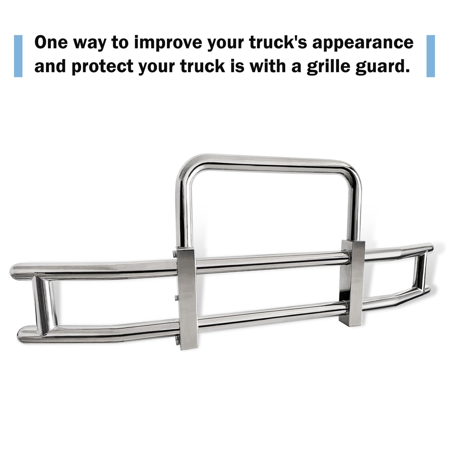 Deer Guard for Freightliner Cascadia 2008-2017 with Stainless Steel Brackets