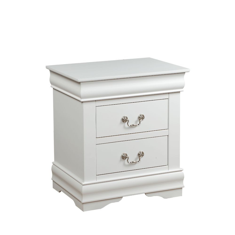 Louis Philippe Nightstand in White