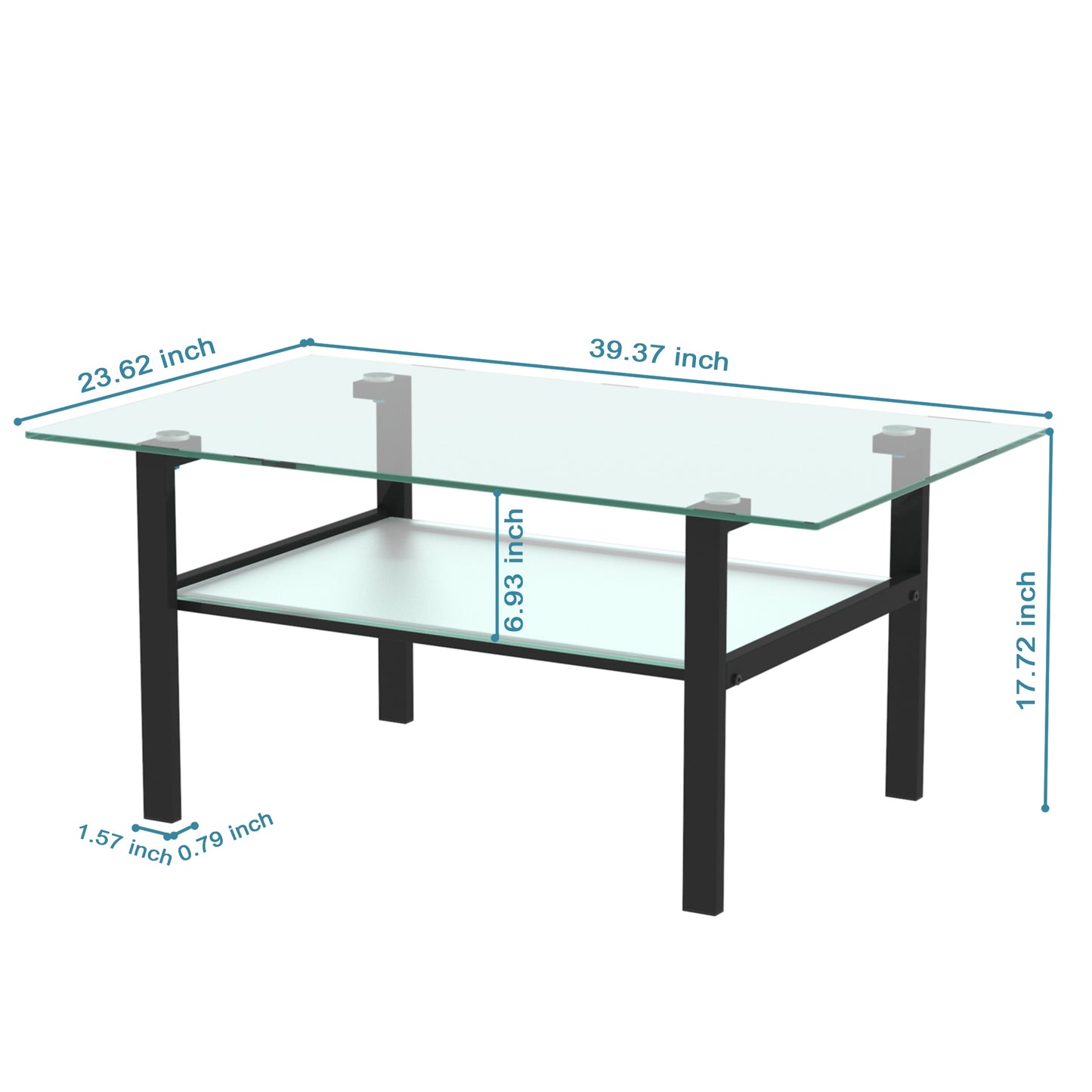 Modern Black Glass Coffee Table for Stylish Living Spaces