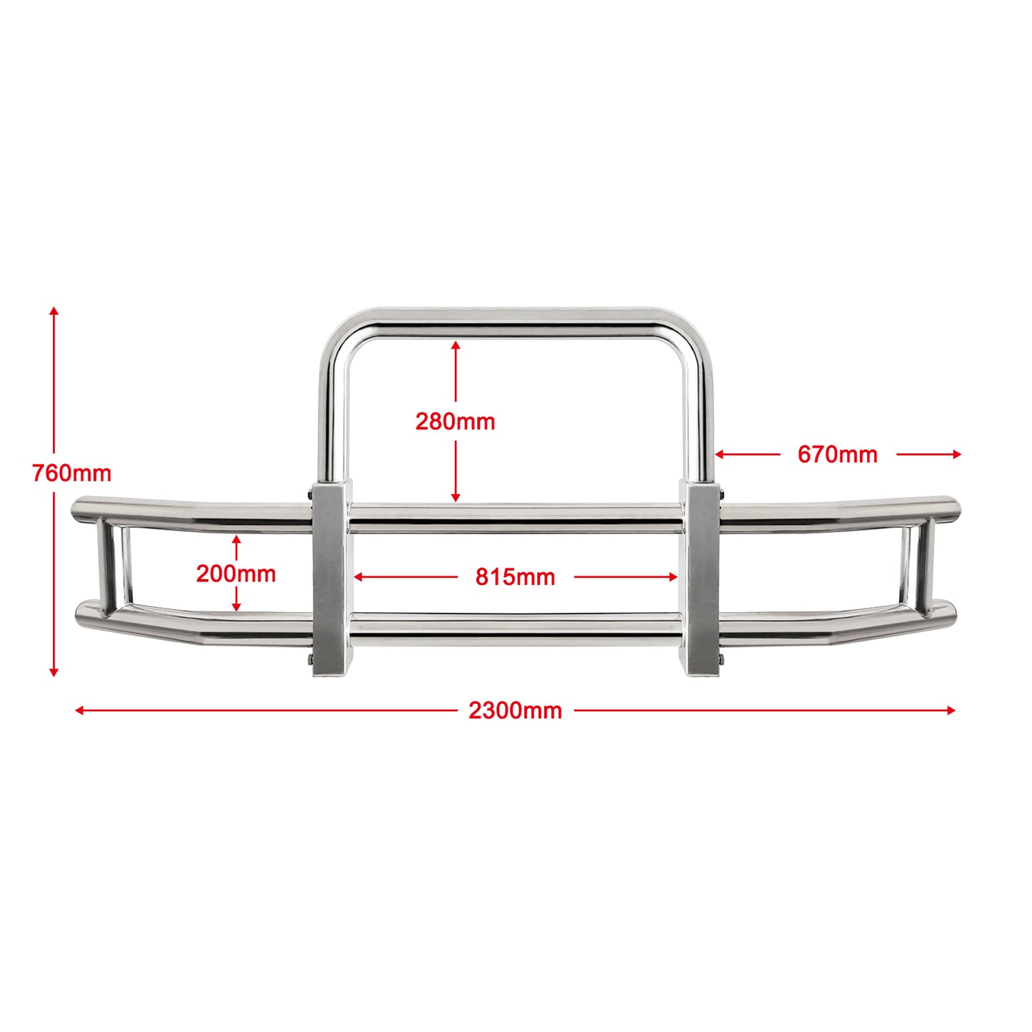 Deer Guard for Freightliner Cascadia 2008-2017 with Stainless Steel Brackets